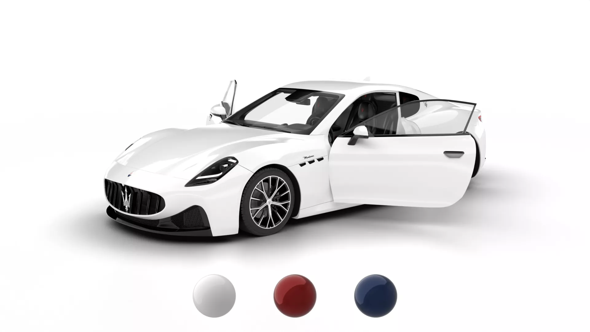 Maserati GranTurismo Modena 2023 HQ 3d model 3D model