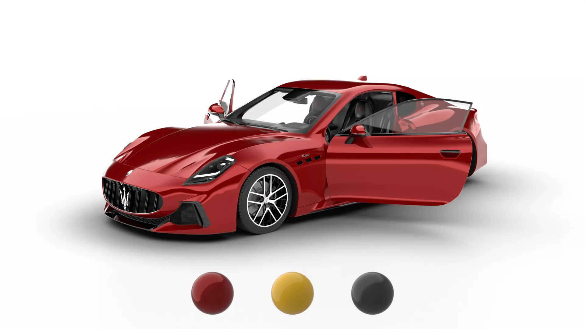 Maserati GranTurismo Trofeo 2023 HQ 3d model 3D model
