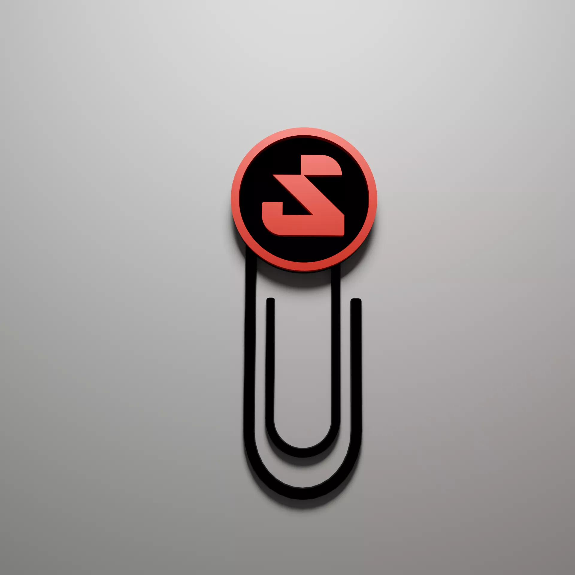 ARASAKA Paper Clip Letter S Cyberpunk 2077 3D print model