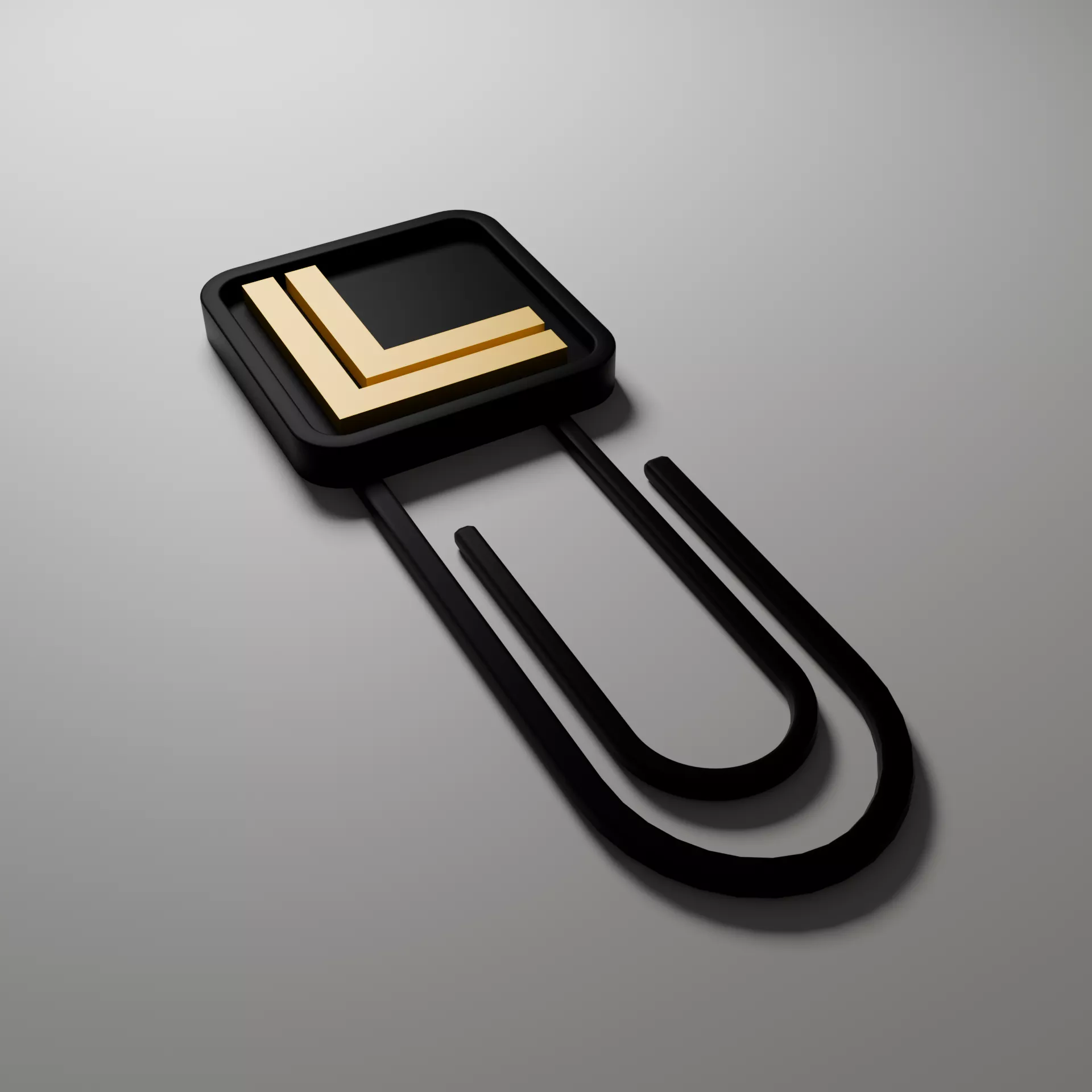 Arasaka Paper Clip Letter L Cyberpunk 2077 3D print model 3D print model