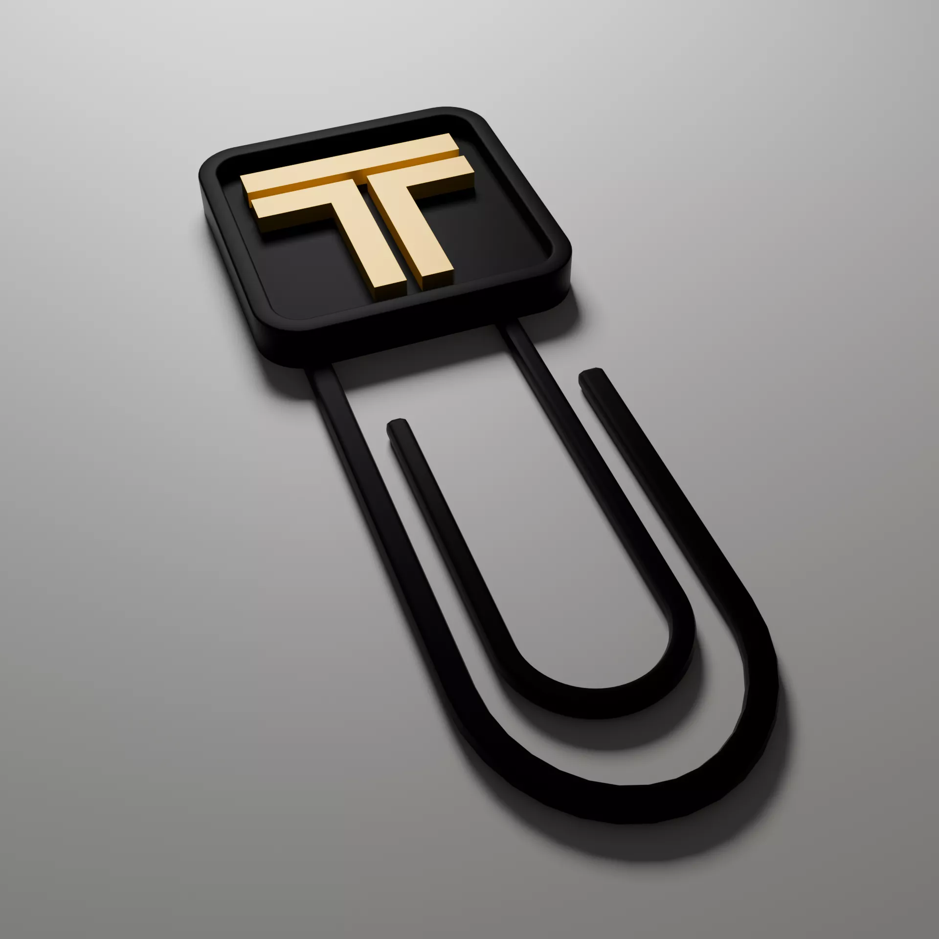Arasaka Paper Clip Letter T Cyberpunk 2077 3D print model 3D print model