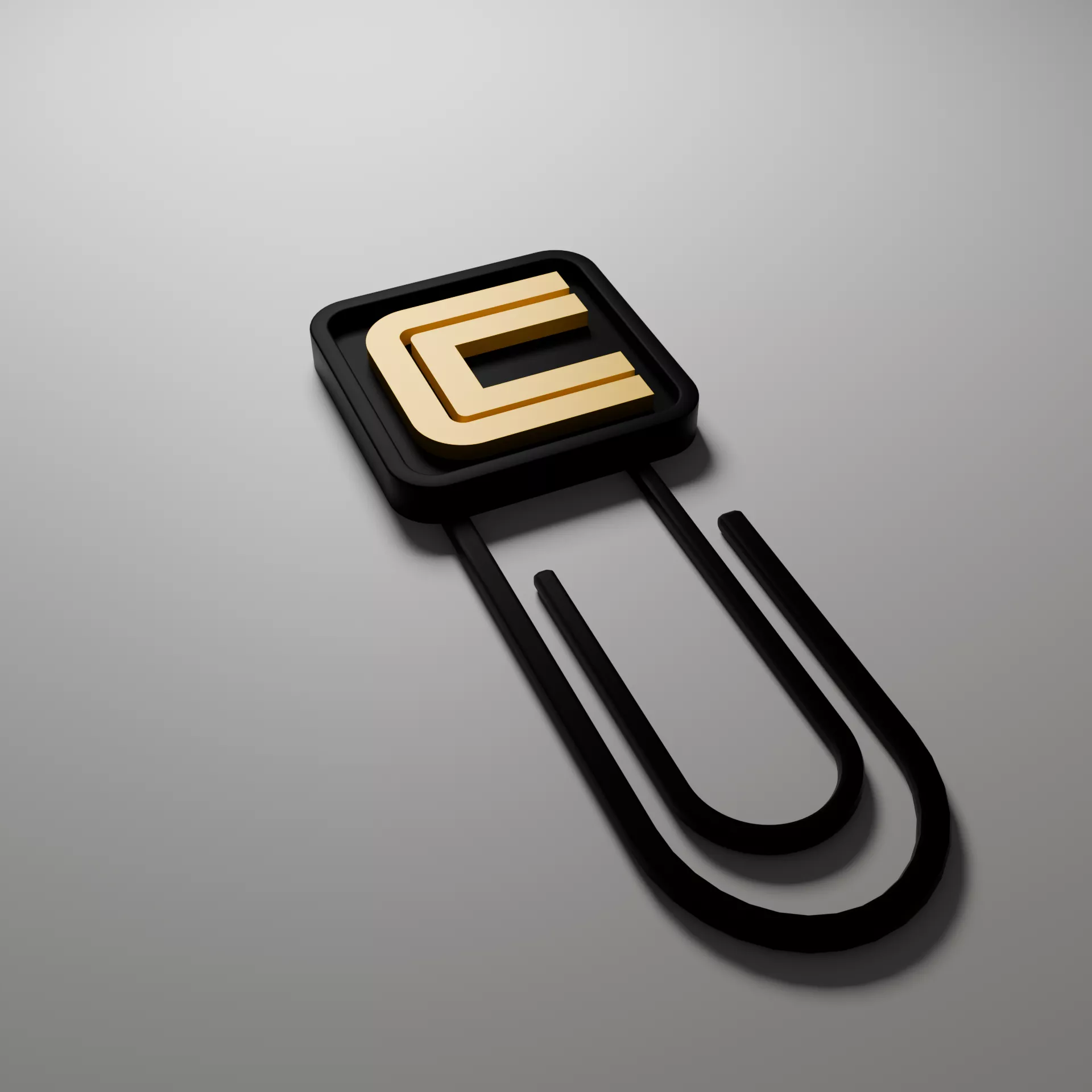 Arasaka Paper Clip Letter C Cyberpunk 2077 3D print model 3D print model