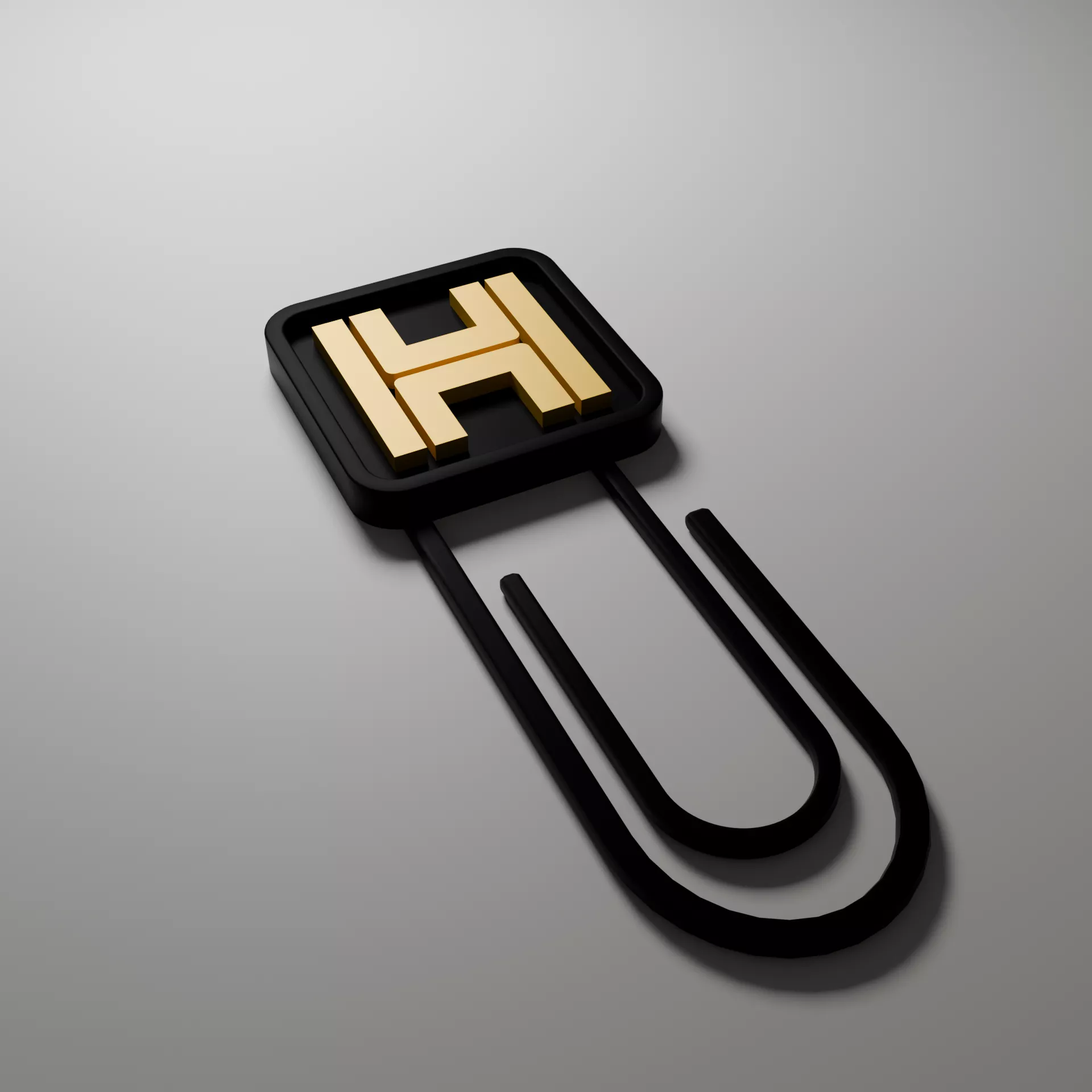 Arasaka Paper Clip Letter H Cyberpunk 2077 3D print model 3D print model