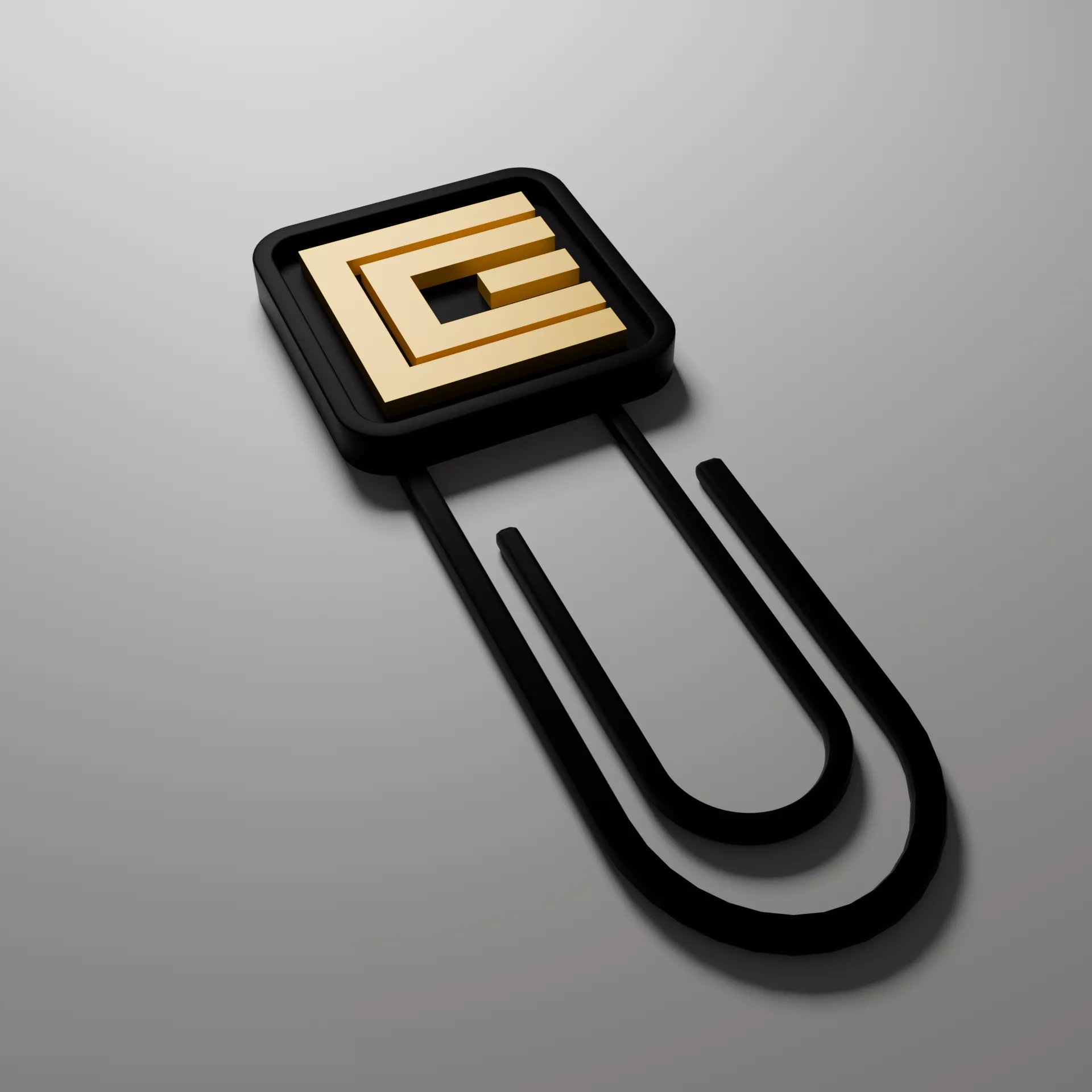 Arasaka Paper Clip Letter E Cyberpunk 2077 3D print model 3D print model