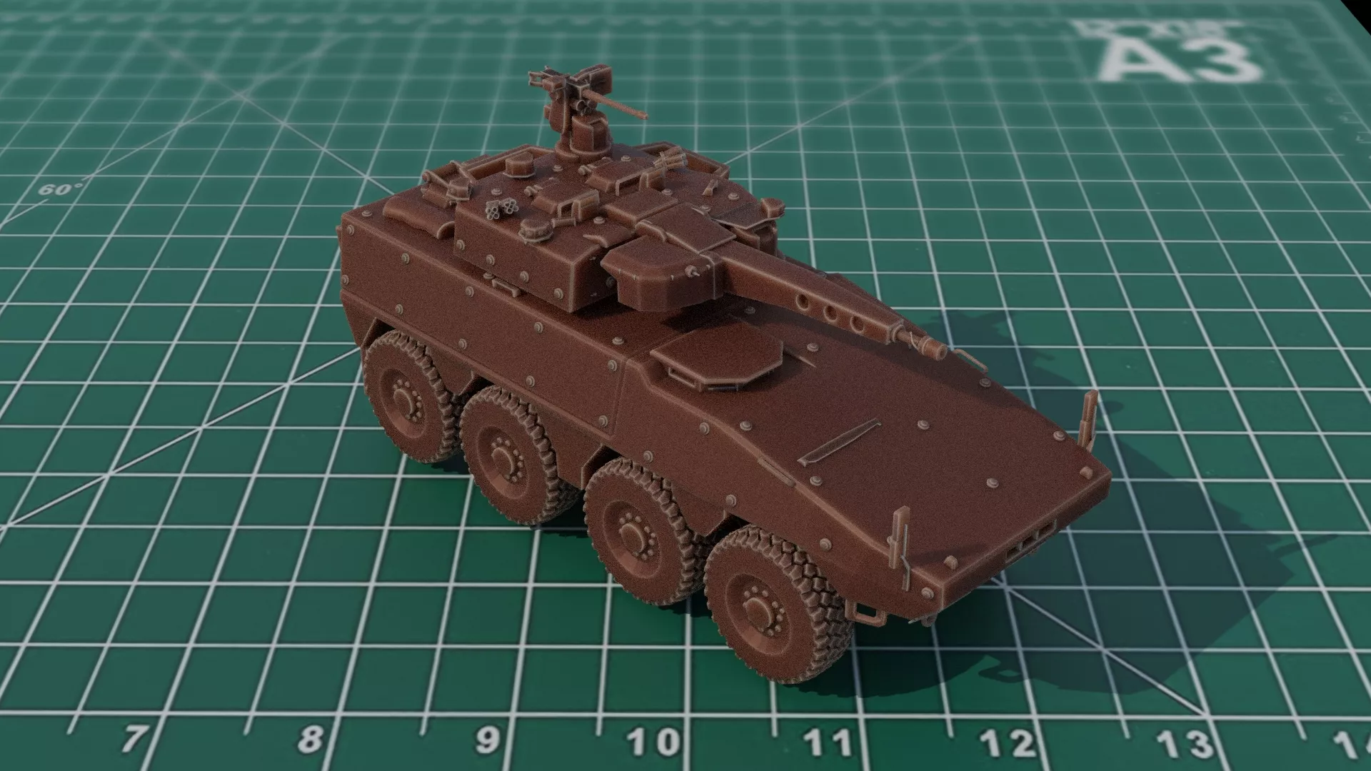 Boxer CRV30mm IFV Military Recon Vehicle STL 3D print model