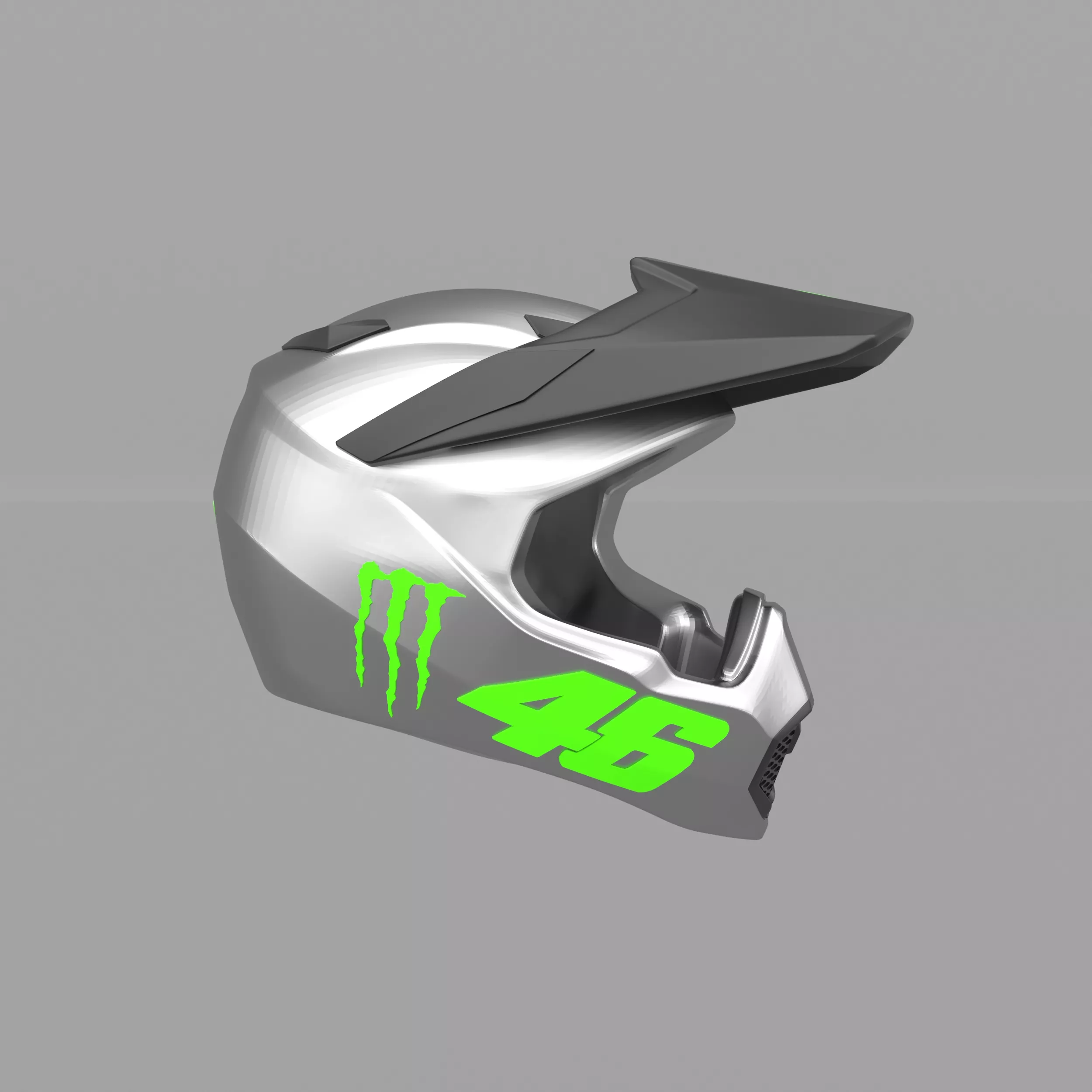 Motocross Helmet Ready to Print STL File 3D print model