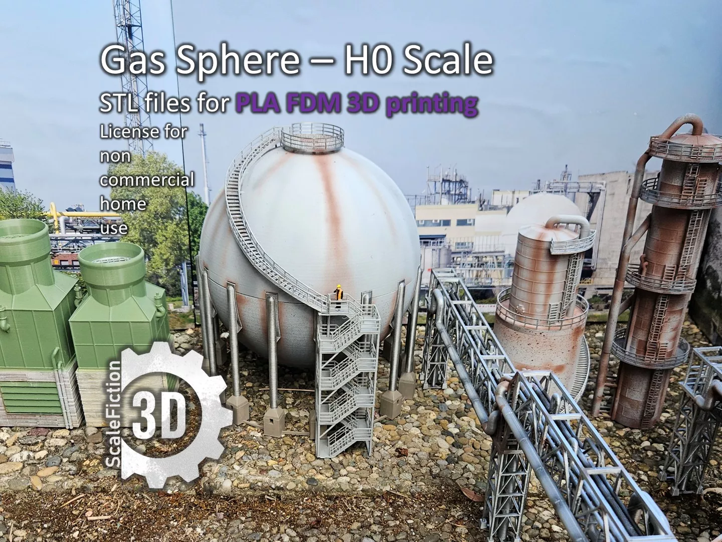 H0 Gas Sphere 3D print model