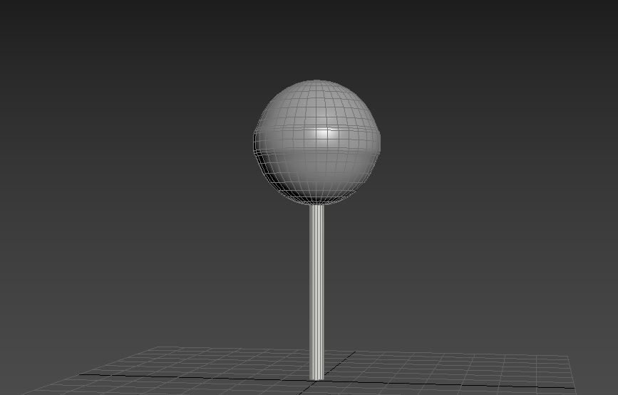lollipop on stick 3D model_2
