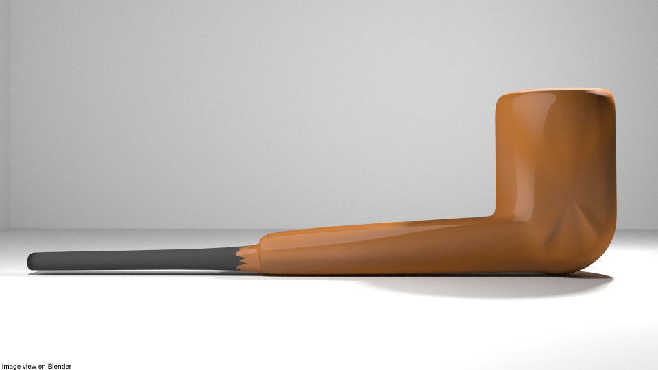 Smoking Pipe - Panel 3D model_1