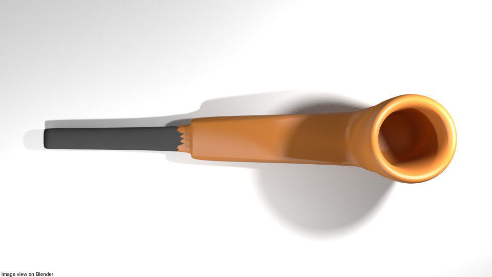 Smoking Pipe - Panel 3D model_2
