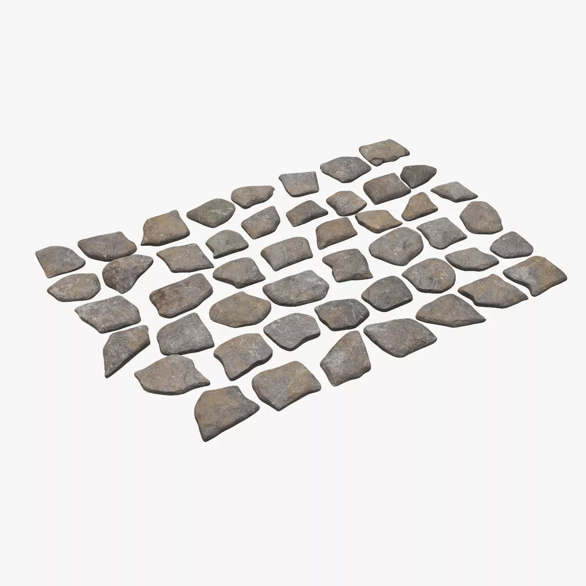 Stepping Stones Low-poly 3D model