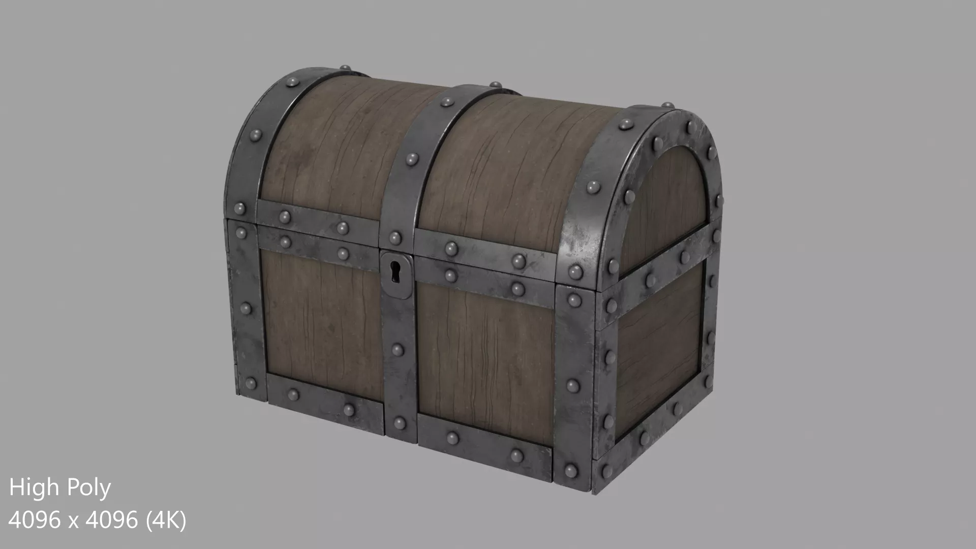 Chest Low-poly 3D model