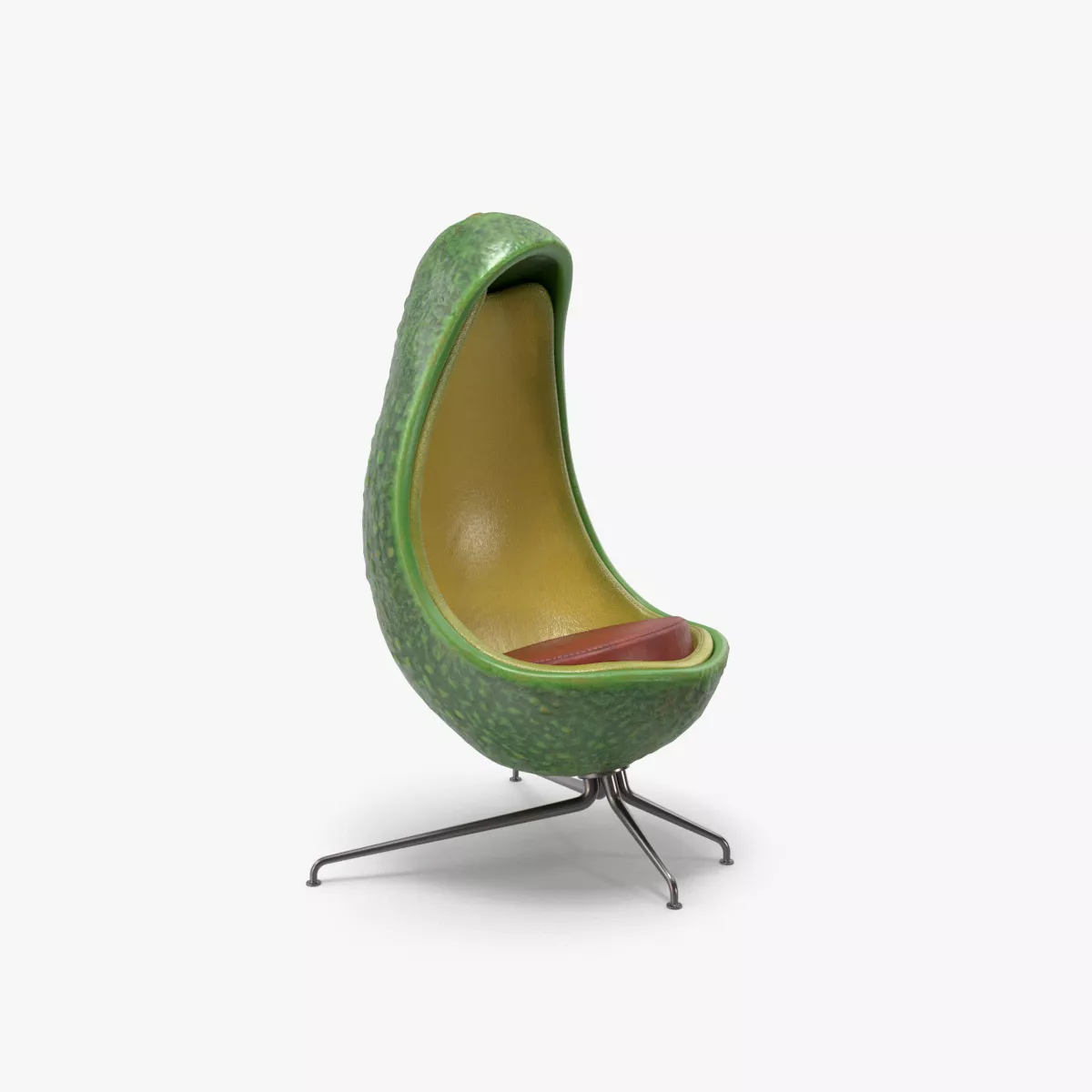 Avocado Chair Low-poly 3D model