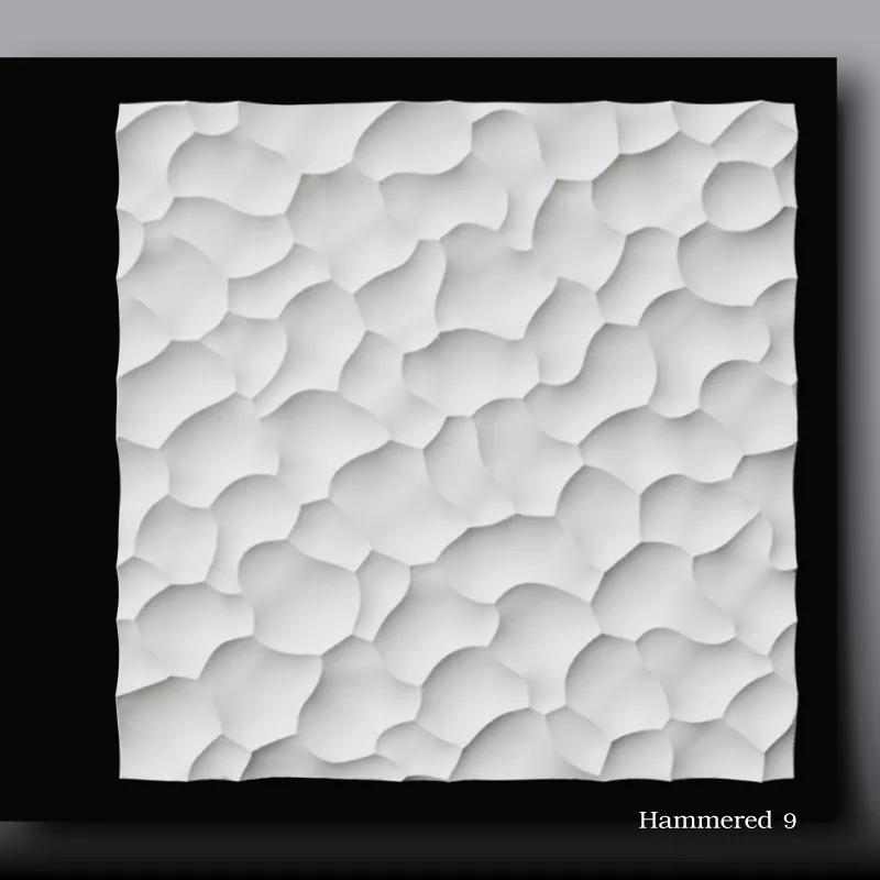 HAMMERED 3D TEXTURE CNC Hammered 9 3D print model