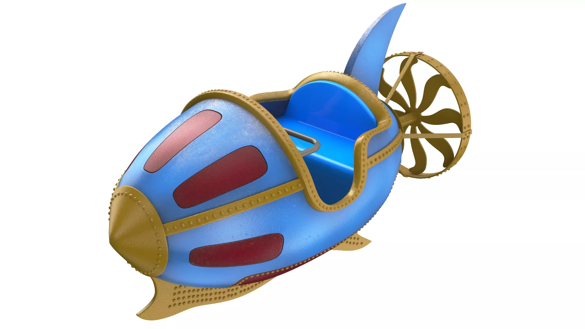 Rocket Ride Low-poly 3D model