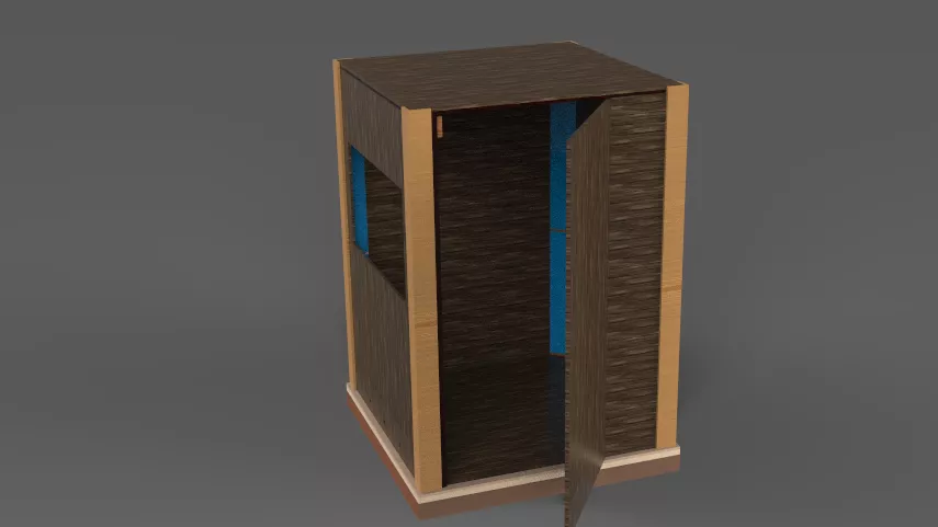 Portable Acoustic Studio Box Assembly CATIA Model 3D model