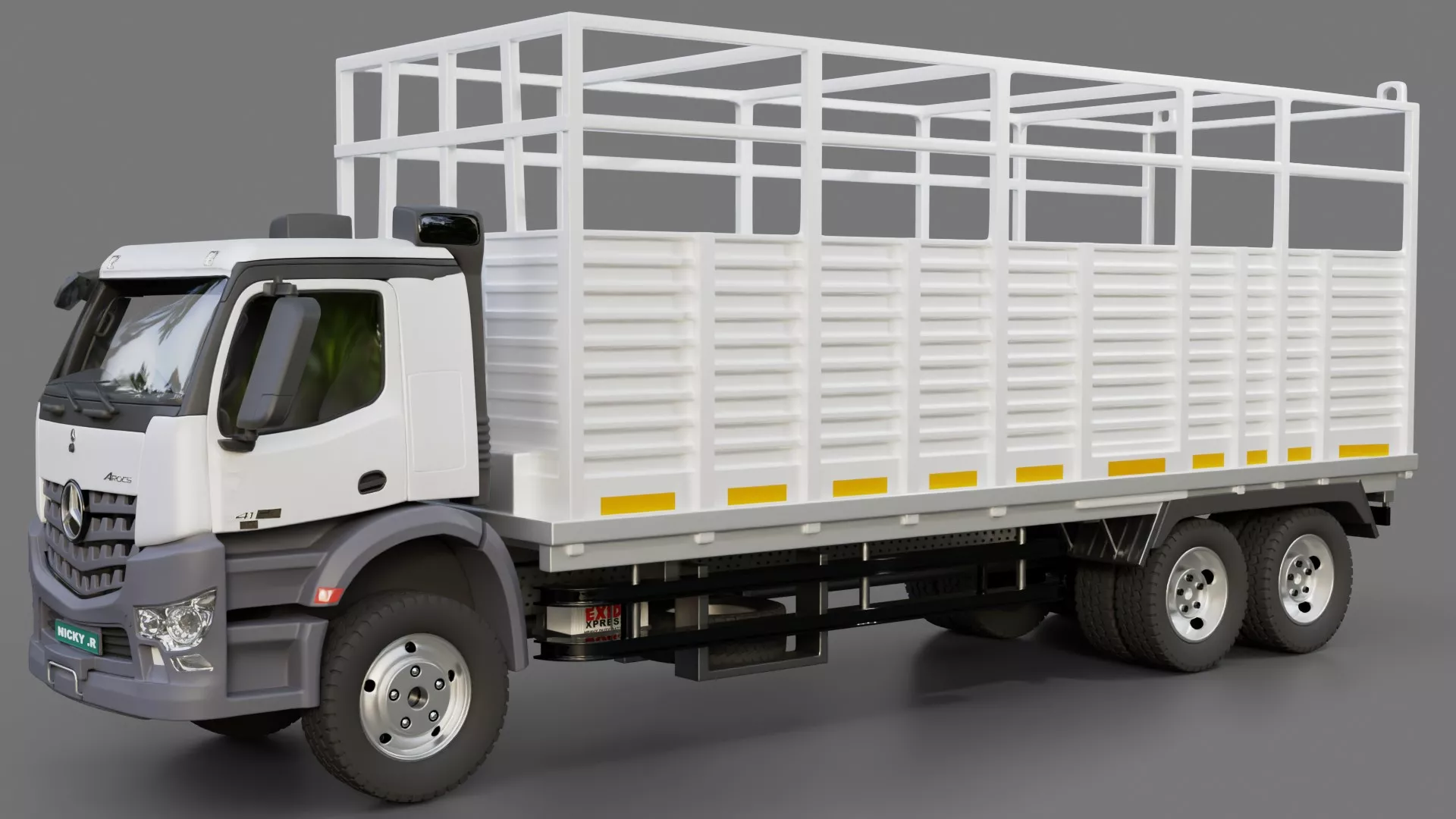 Mercedes Benz Antos Gabbage Truck 3D model