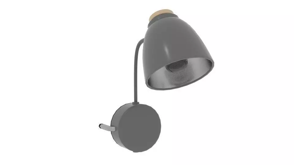 Cohen Wall Lamp Low-poly 3D model_0