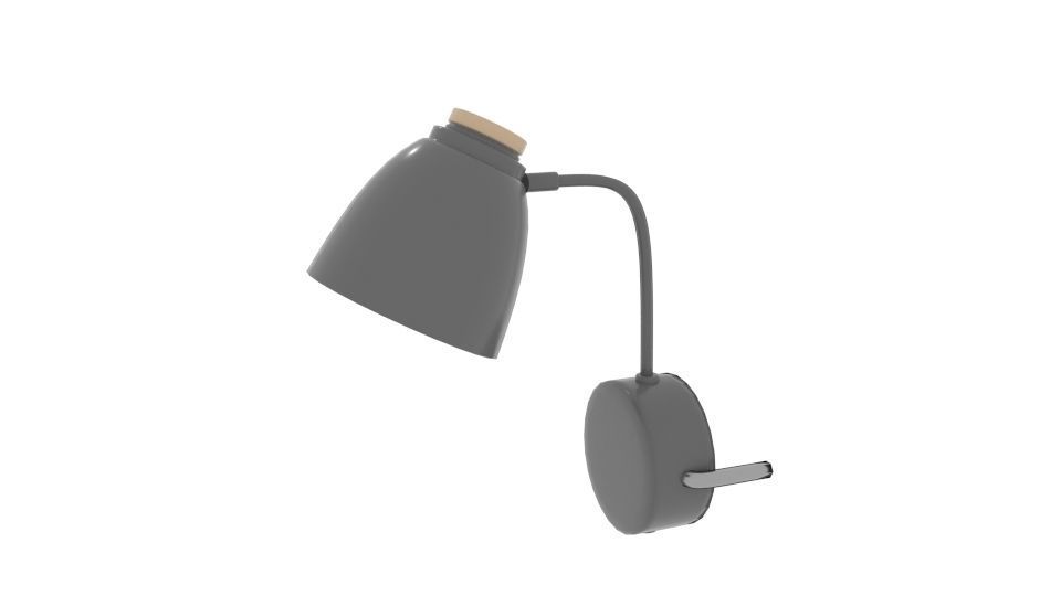 Cohen Wall Lamp Low-poly 3D model_3