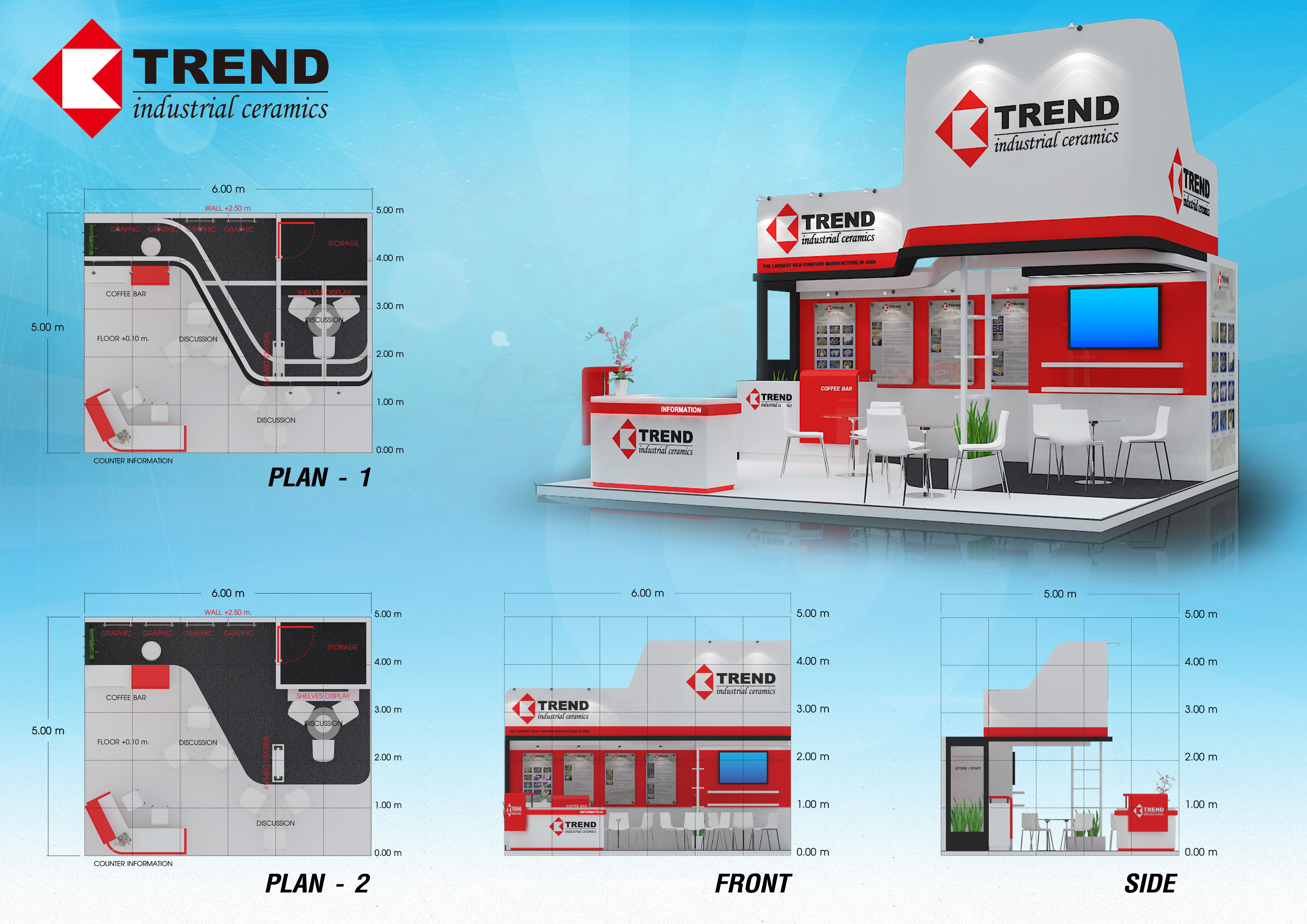 Booth Design Beijing Trend size 6 X 5 m 30sqm