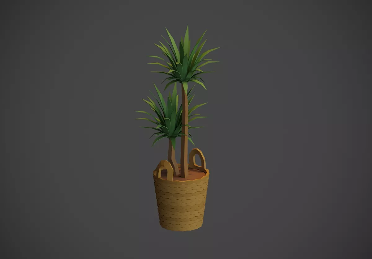 Dracaena Free low-poly 3D model
