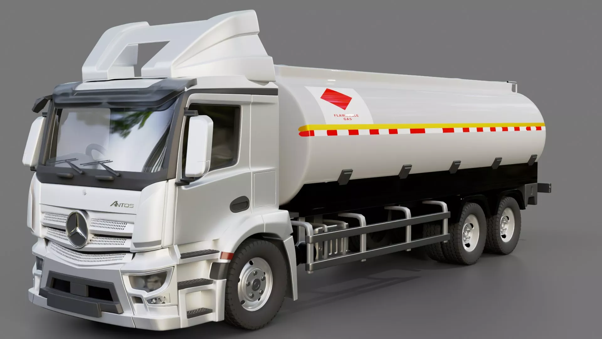 Mercedes Benz Antos Fuel Tanker 3D model