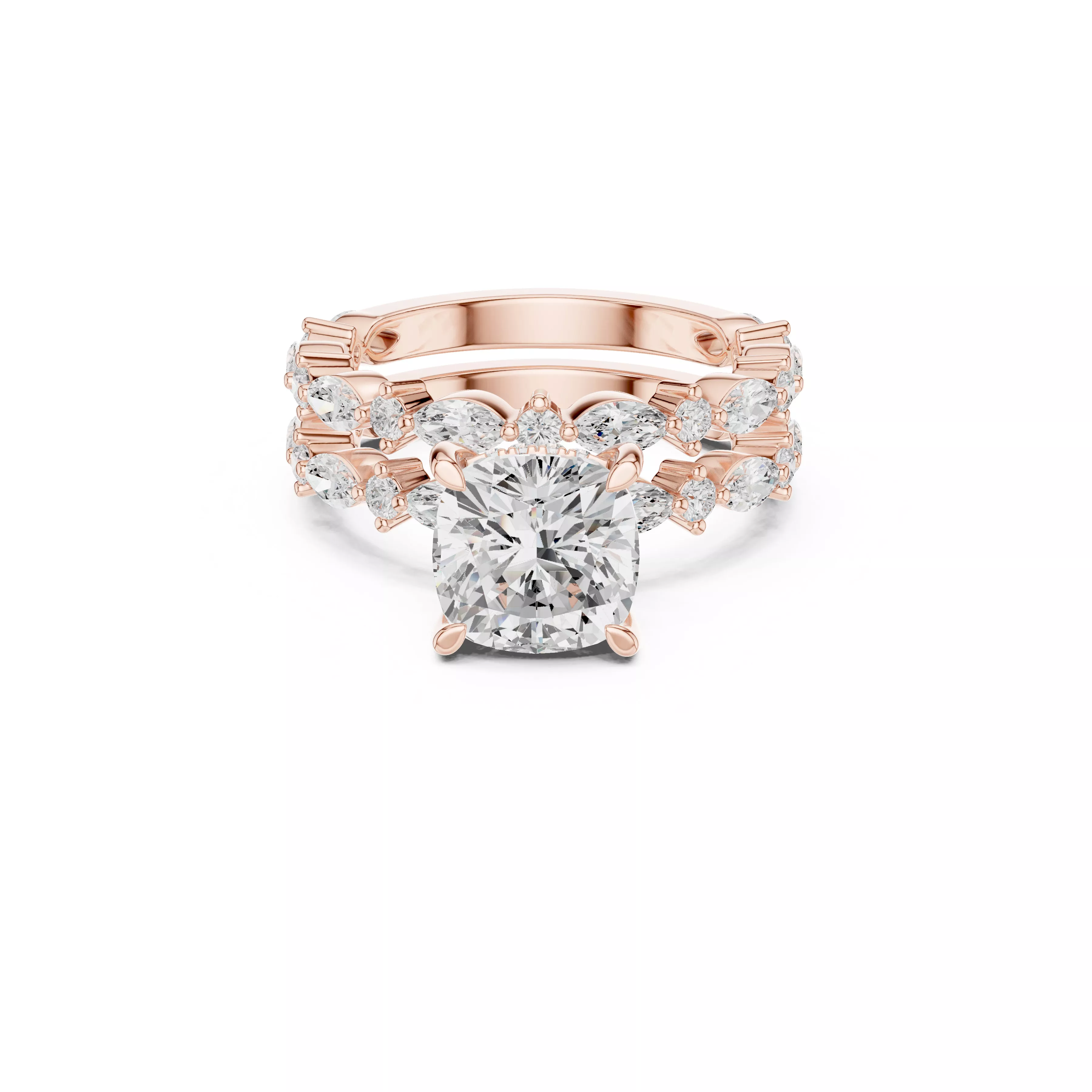 Buy Diamond Ring CAD Engagement Wedding Jewelry STL 3DM R2591 3D print model