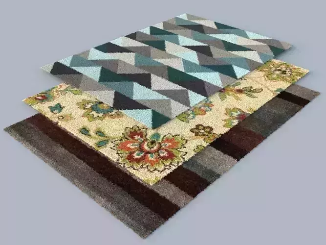 Rugs Collection 4 three 3D model