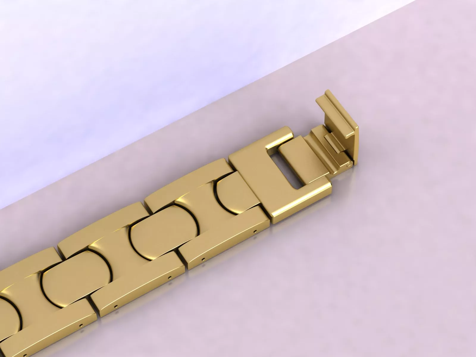 Oyster Chain Link Bracelet FoldOver Clasp Jewelry Lock 3D print model