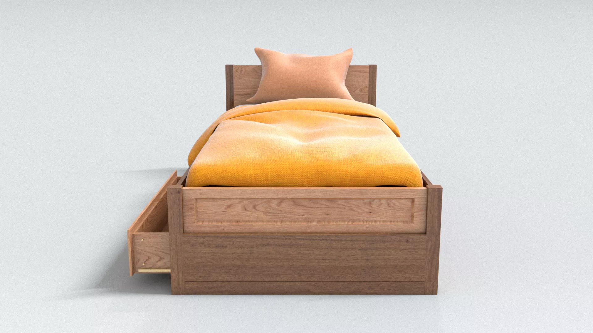 laos 4 Drawers Day Bed 3D model