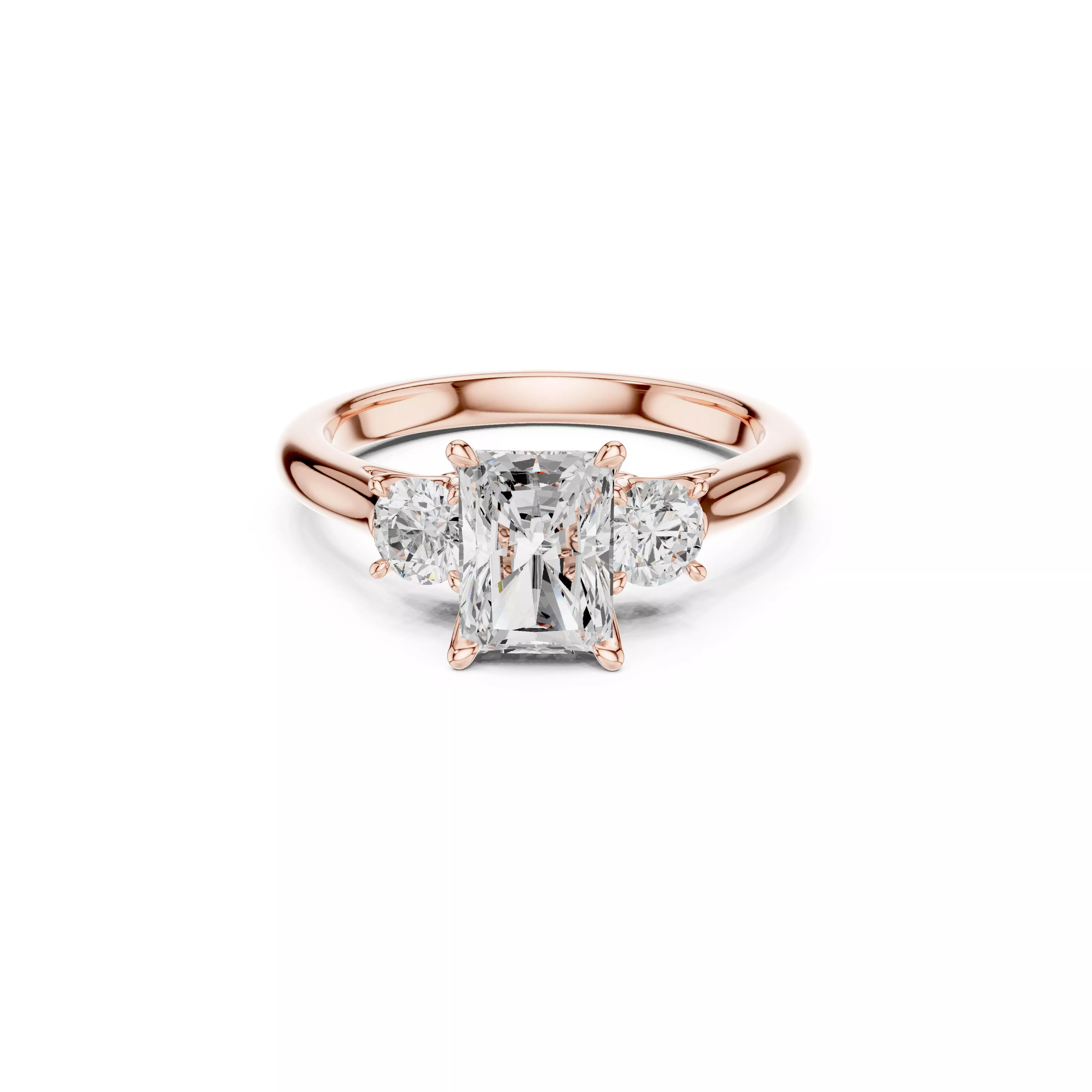Buy Diamond Ring CAD Engagement Wedding Jewelry STL 3DM R1999 3D print model