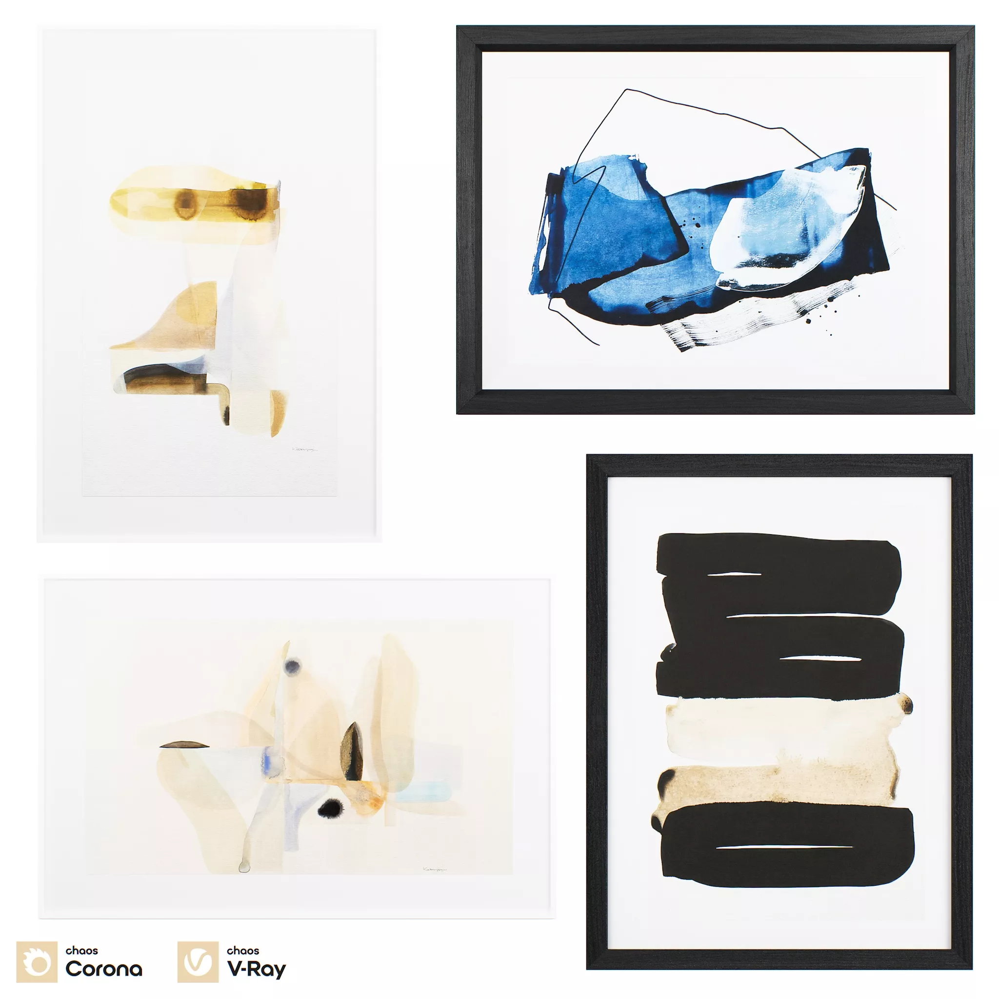 Wall Art Set 5 3D model