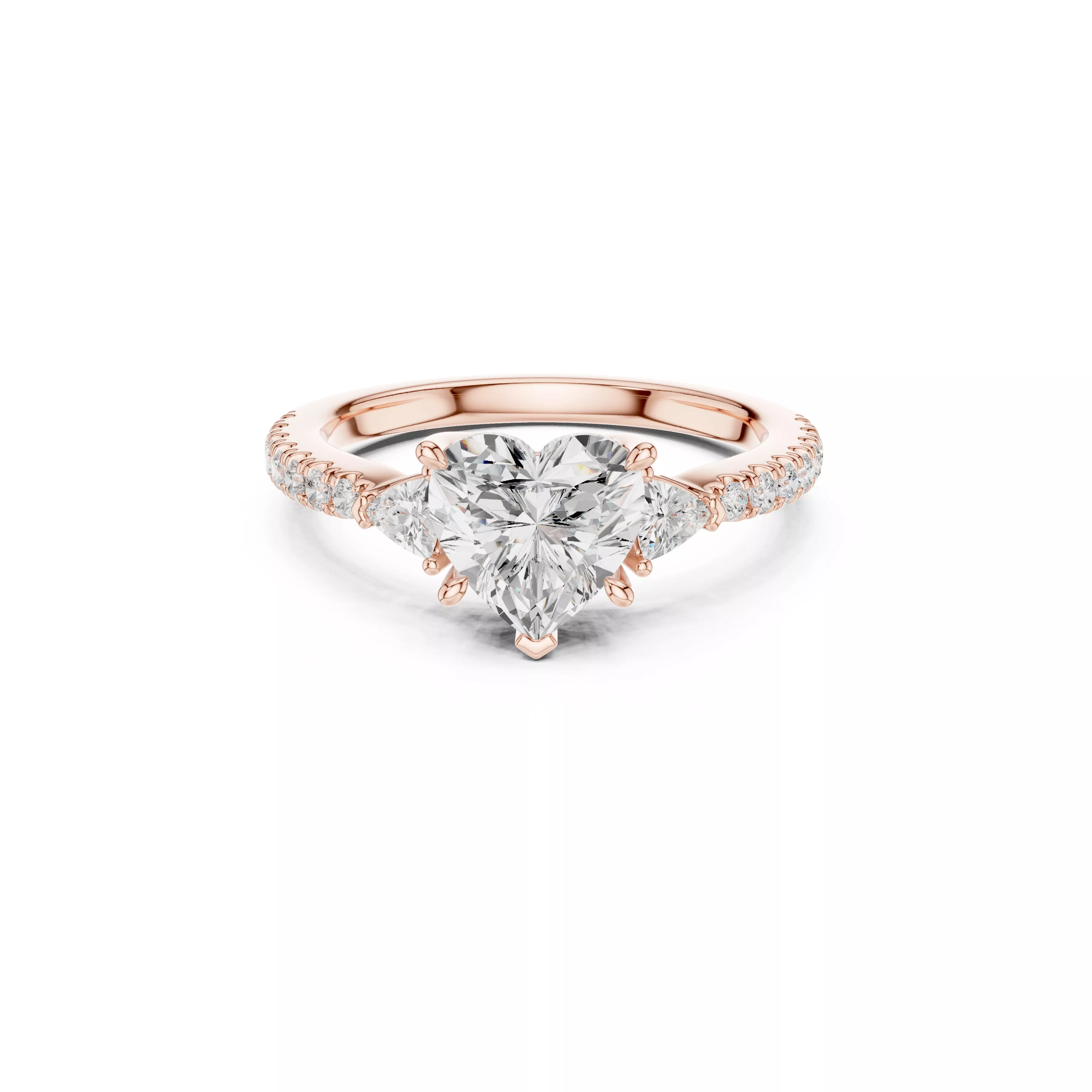 Buy Diamond Ring CAD Design STL 3DM Gold Ring Band R1830 3D print model