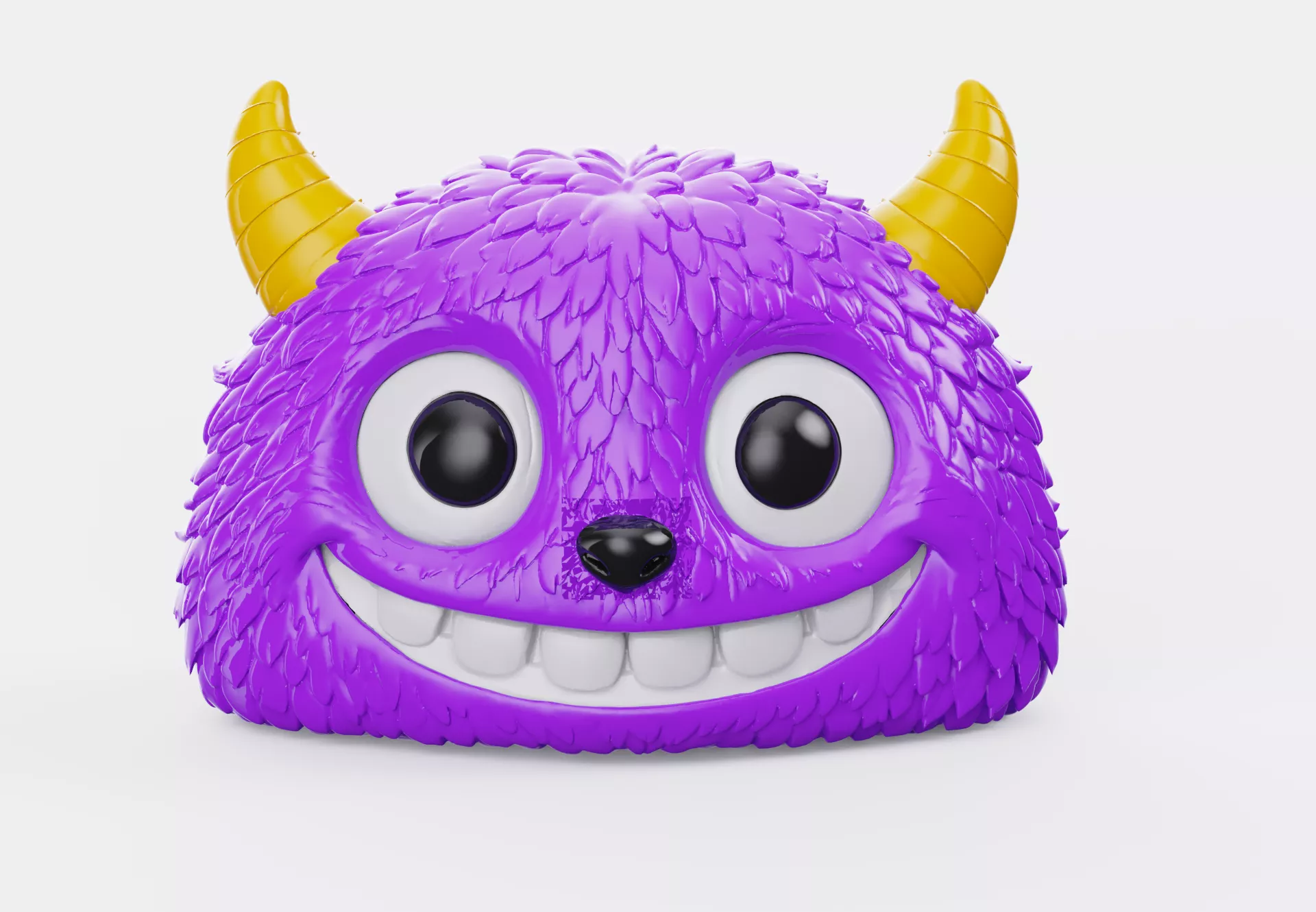 Cute Monster Night Lamp Modular 3D Model with Separate Parts 3D print model