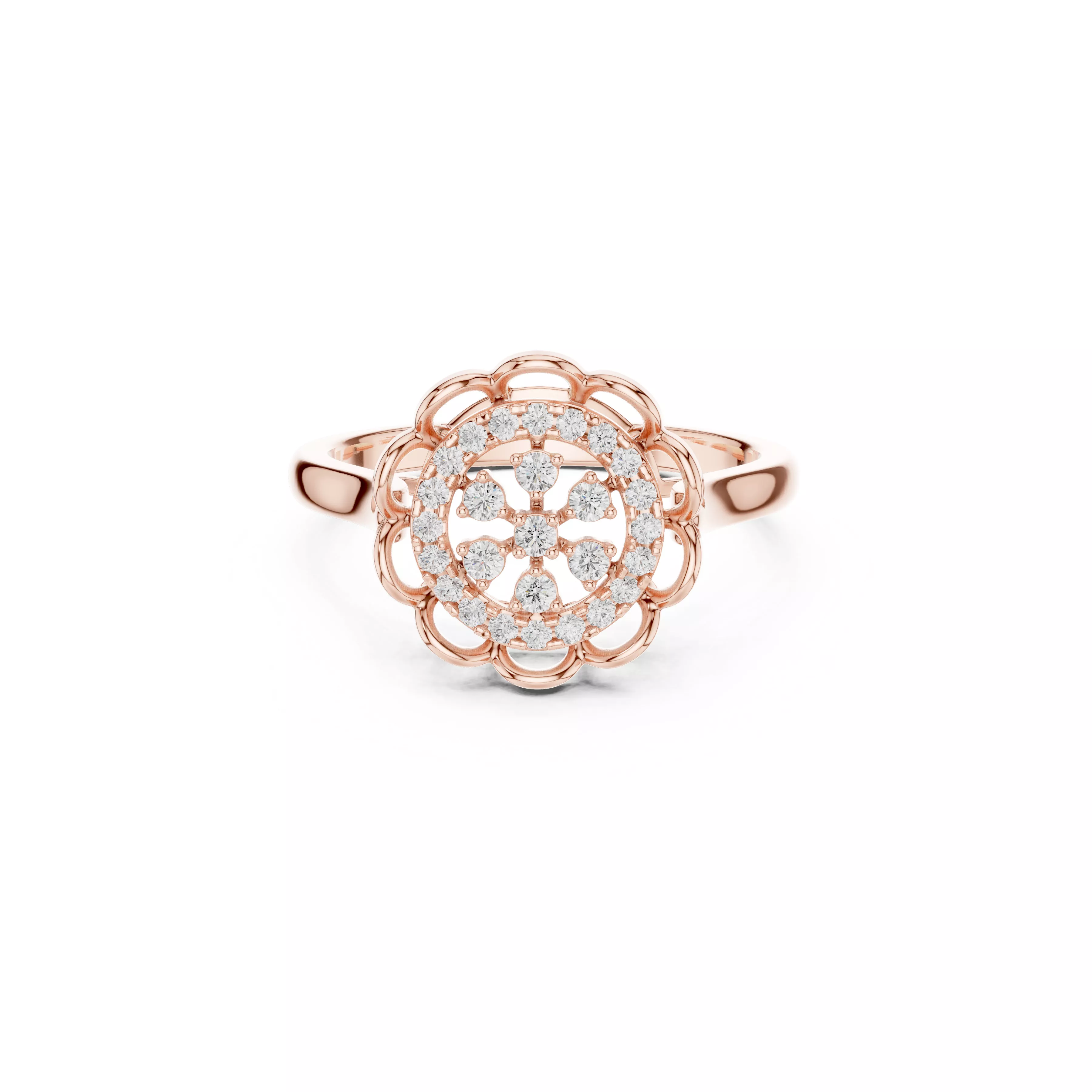 Buy Diamond Ring CAD Design STL 3DM Gold Ring Band R1851 3D print model