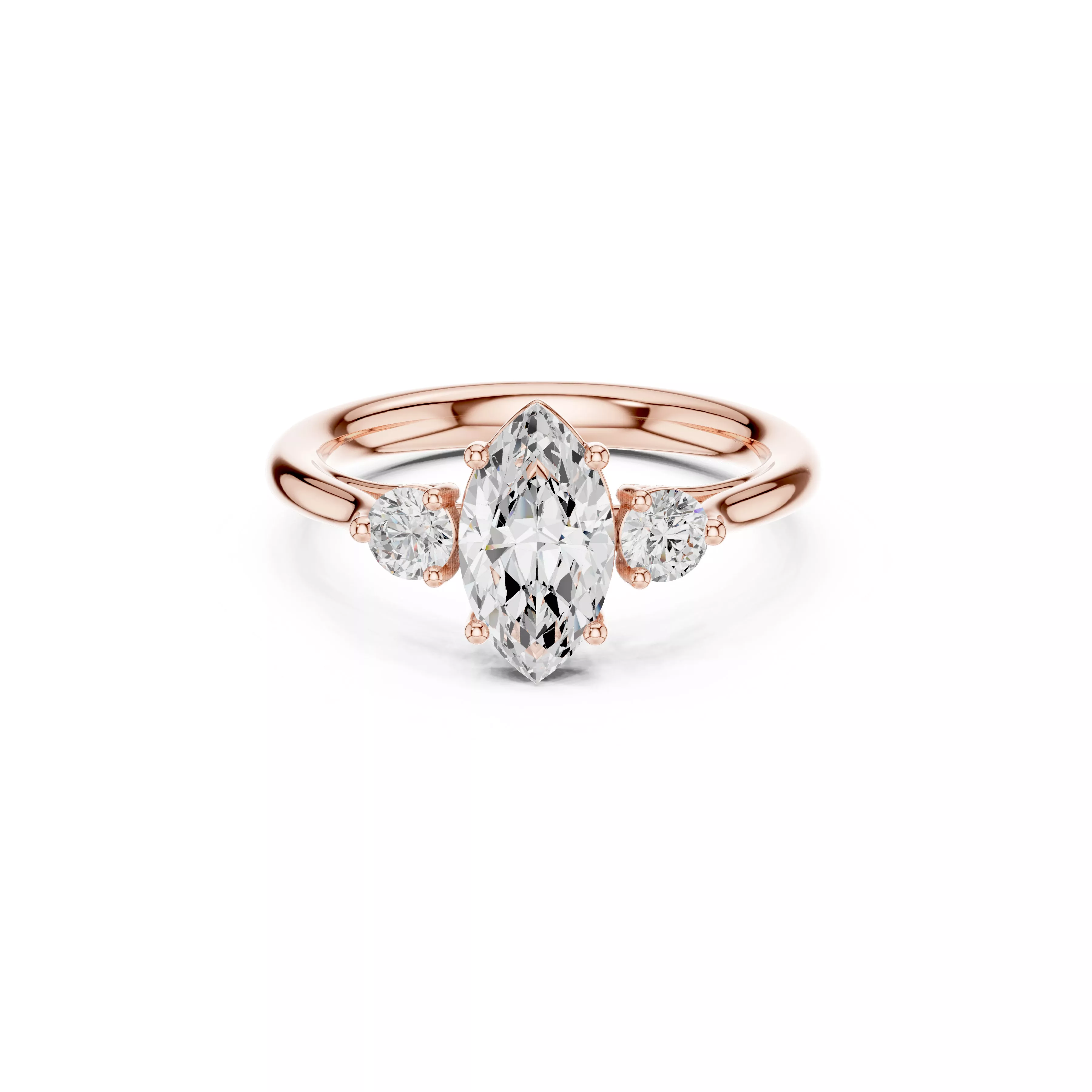 Buy Diamond Ring CAD Design STL 3DM Gold Ring Band R1859 3D print model