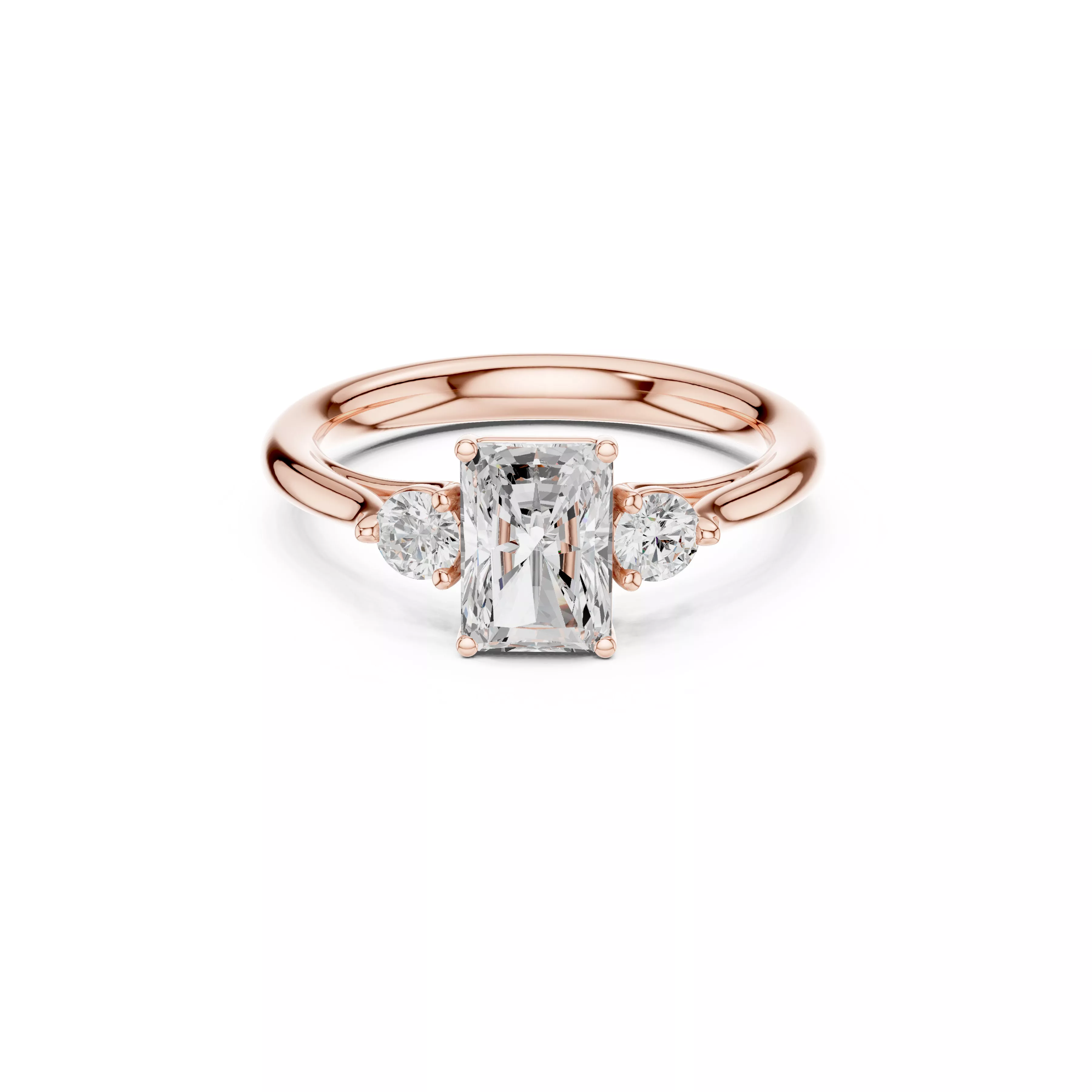 Buy Diamond Ring CAD Design STL 3DM Gold Ring Band R1863 3D print model