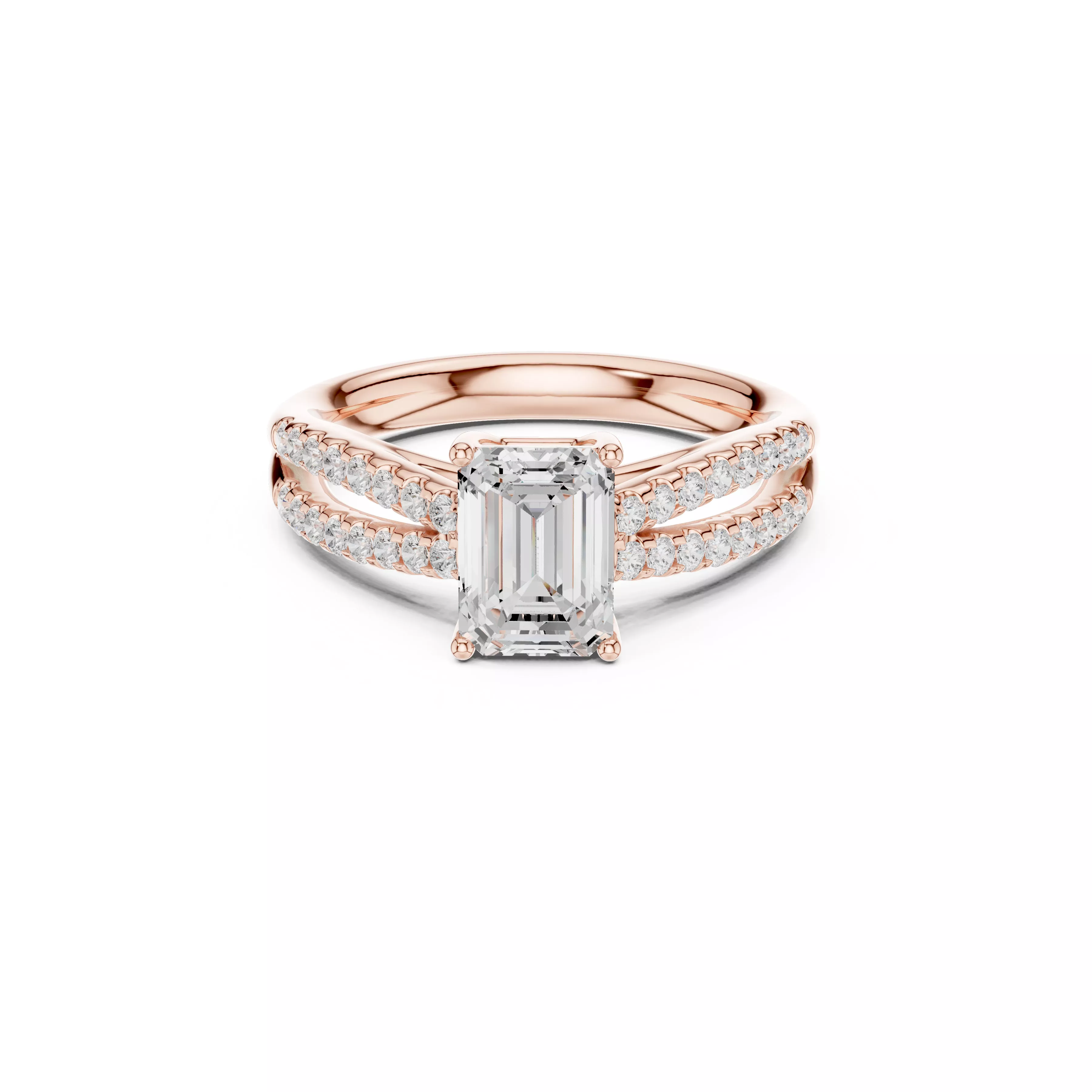 Buy Diamond Ring CAD Design STL 3DM Gold Ring Band R1756 3D print model