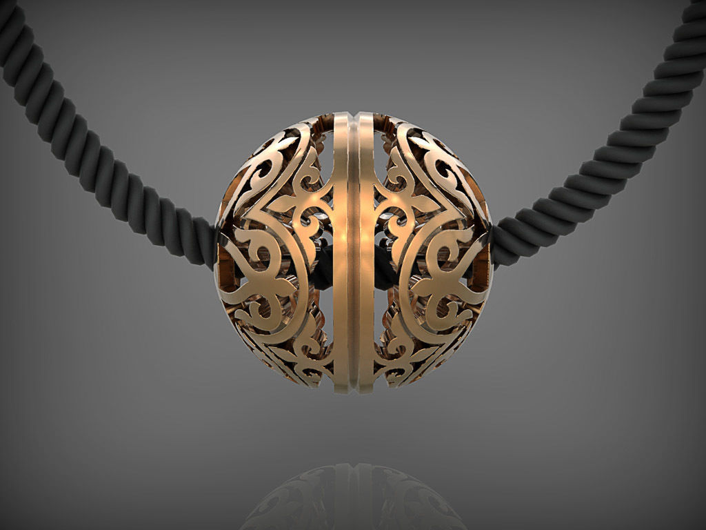 Ornament Ball  3D print model_3