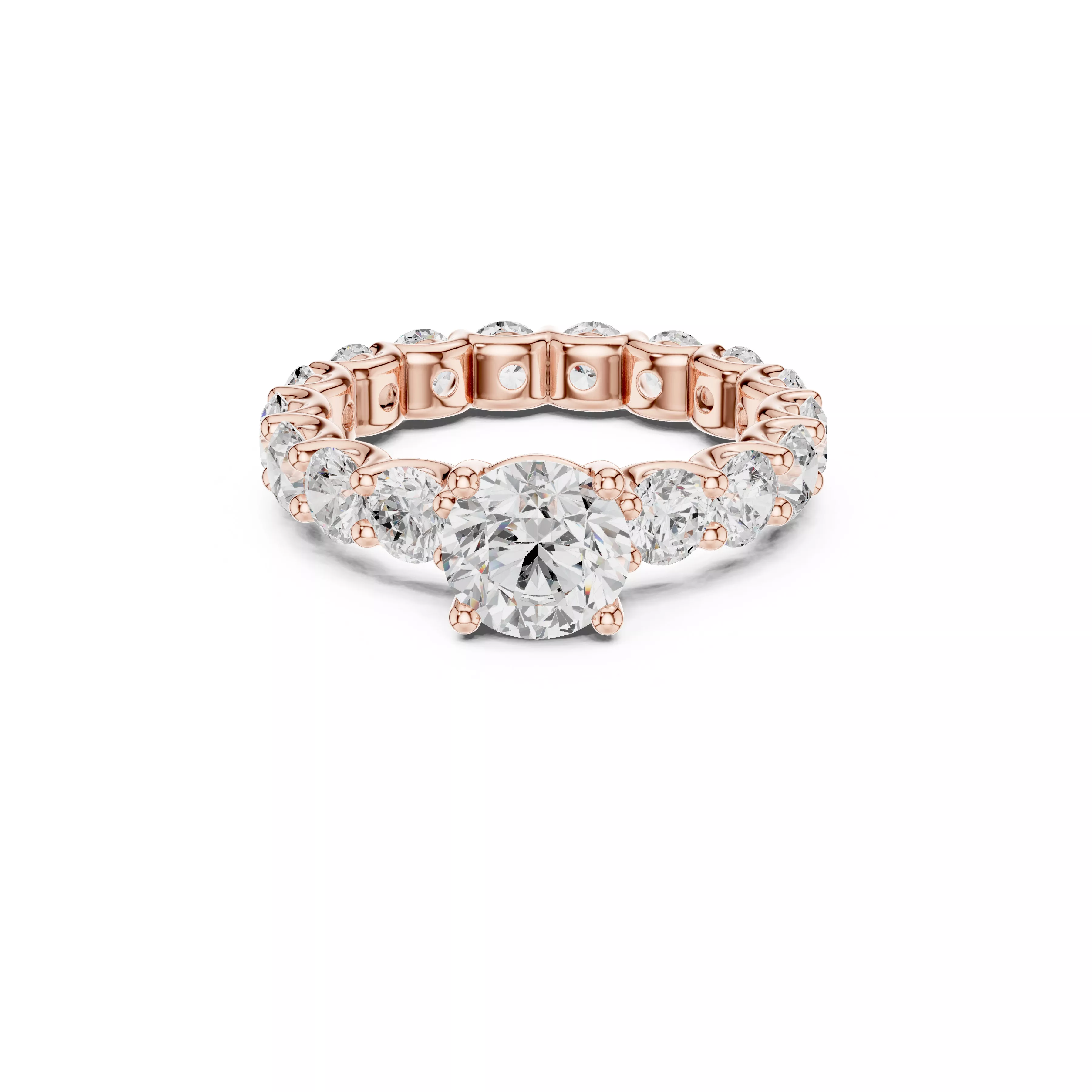 Buy Diamond Ring CAD Design STL 3DM Gold Ring Band R1761 3D print model