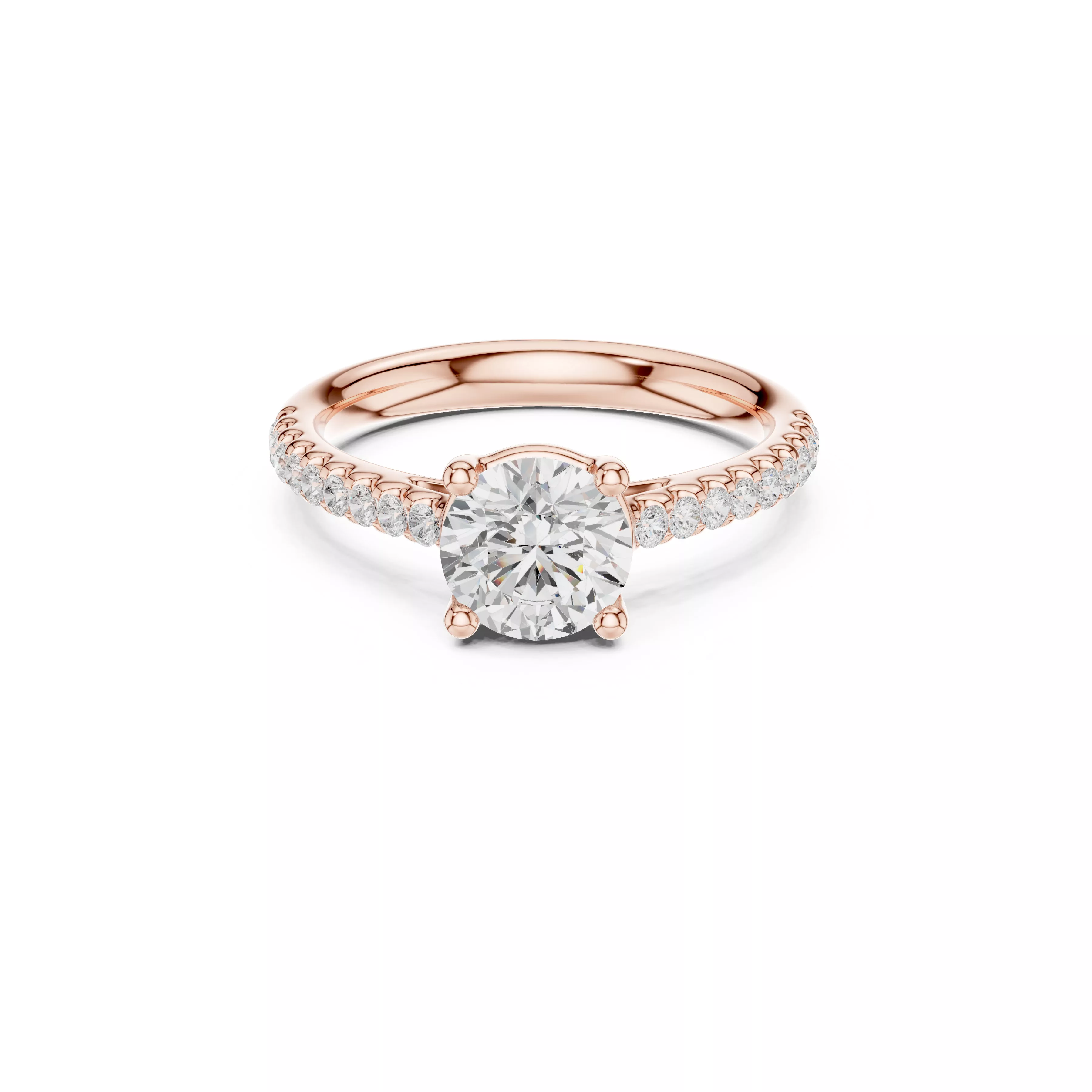 Buy Diamond Ring CAD Design STL 3DM Gold Ring Band R1872 3D print model