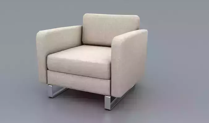 Lowpoly Sofa Chair 01