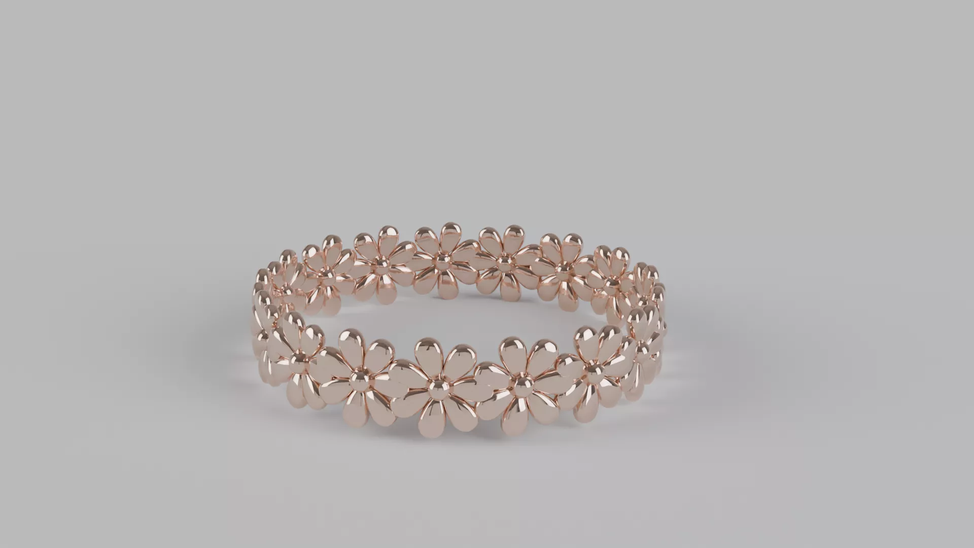 Floral Flower Ring 3D Printable Jewelry Design 3D print model