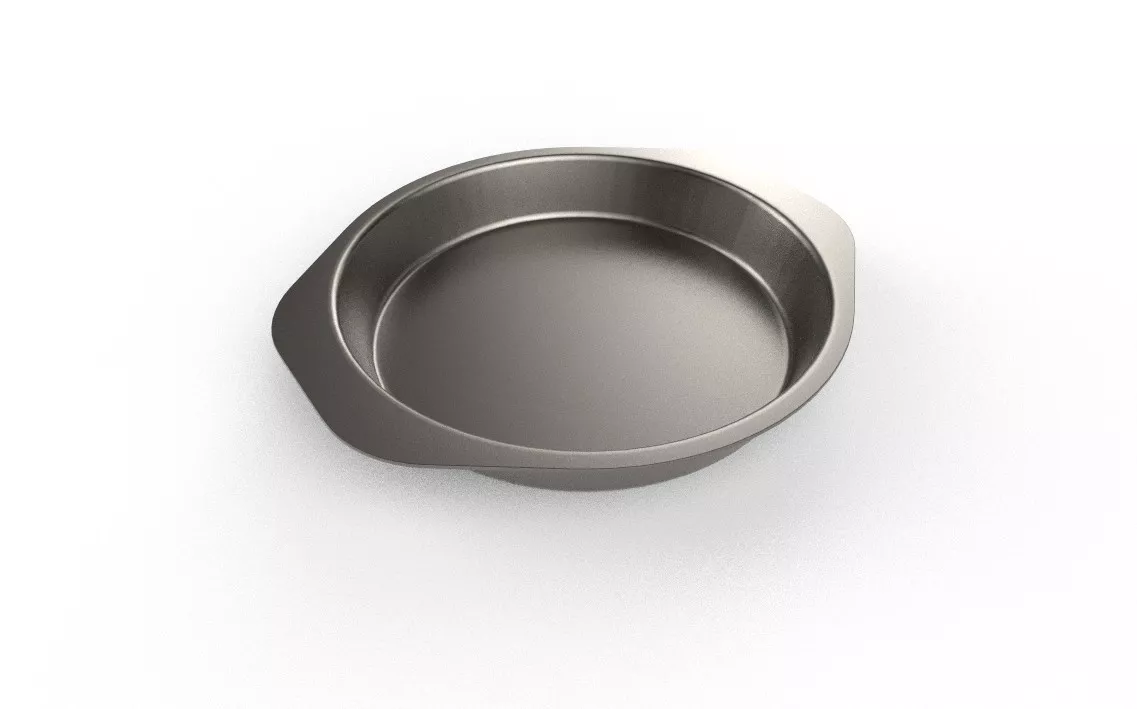 Round Cake Pan M01 Low-poly 3D model