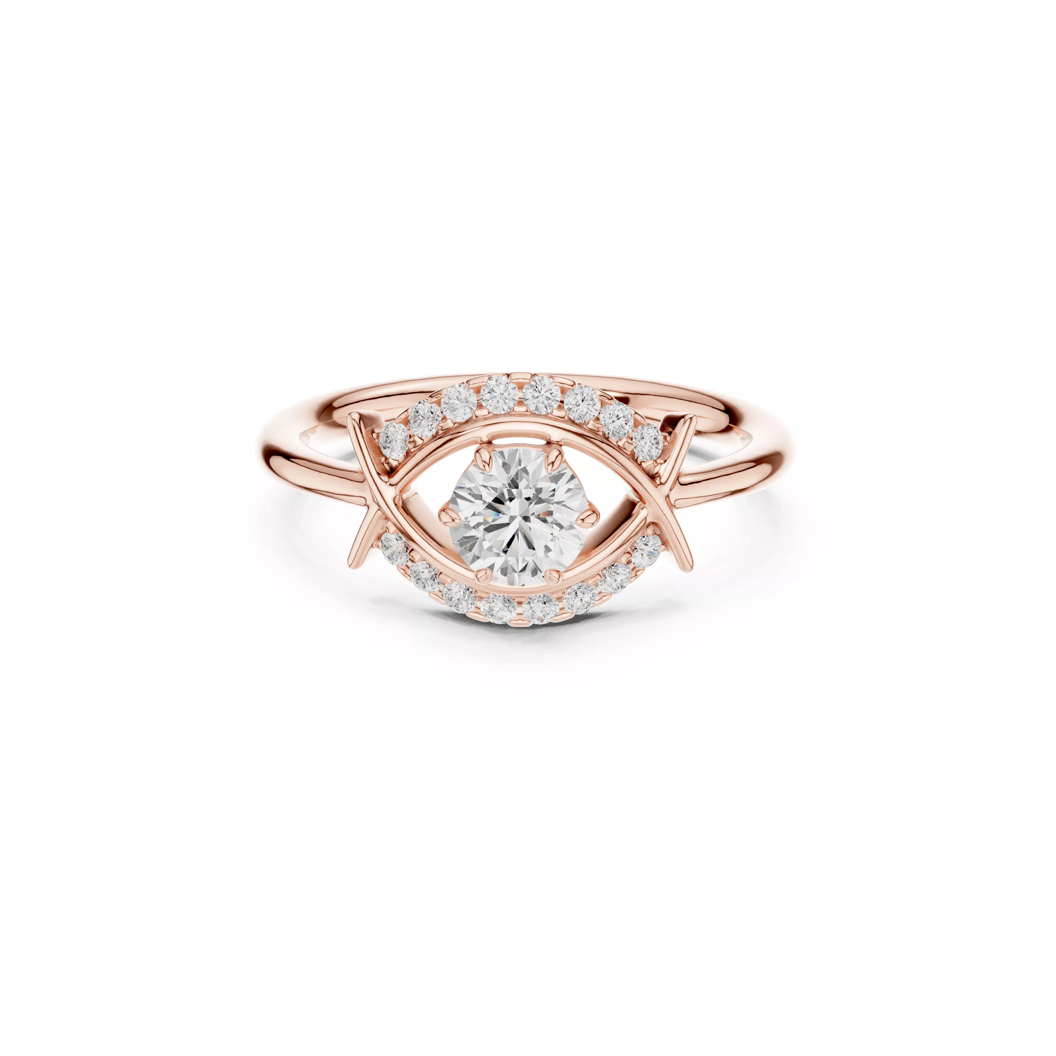 Buy Diamond Ring CAD Design STL 3DM Gold Ring Band R1672 3D print model