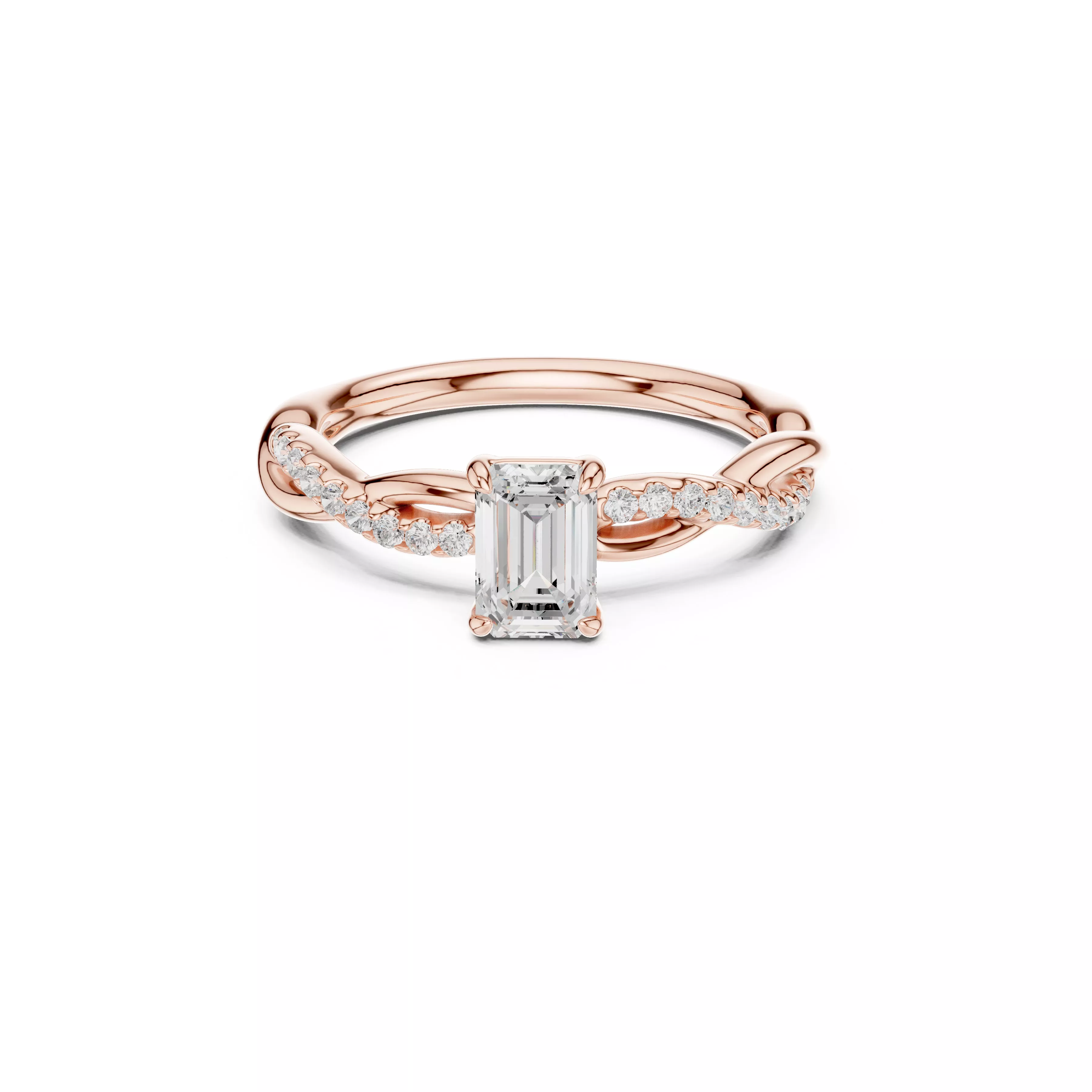 Buy Diamond Ring CAD Design STL 3DM Gold Ring Band R1670 3D print model