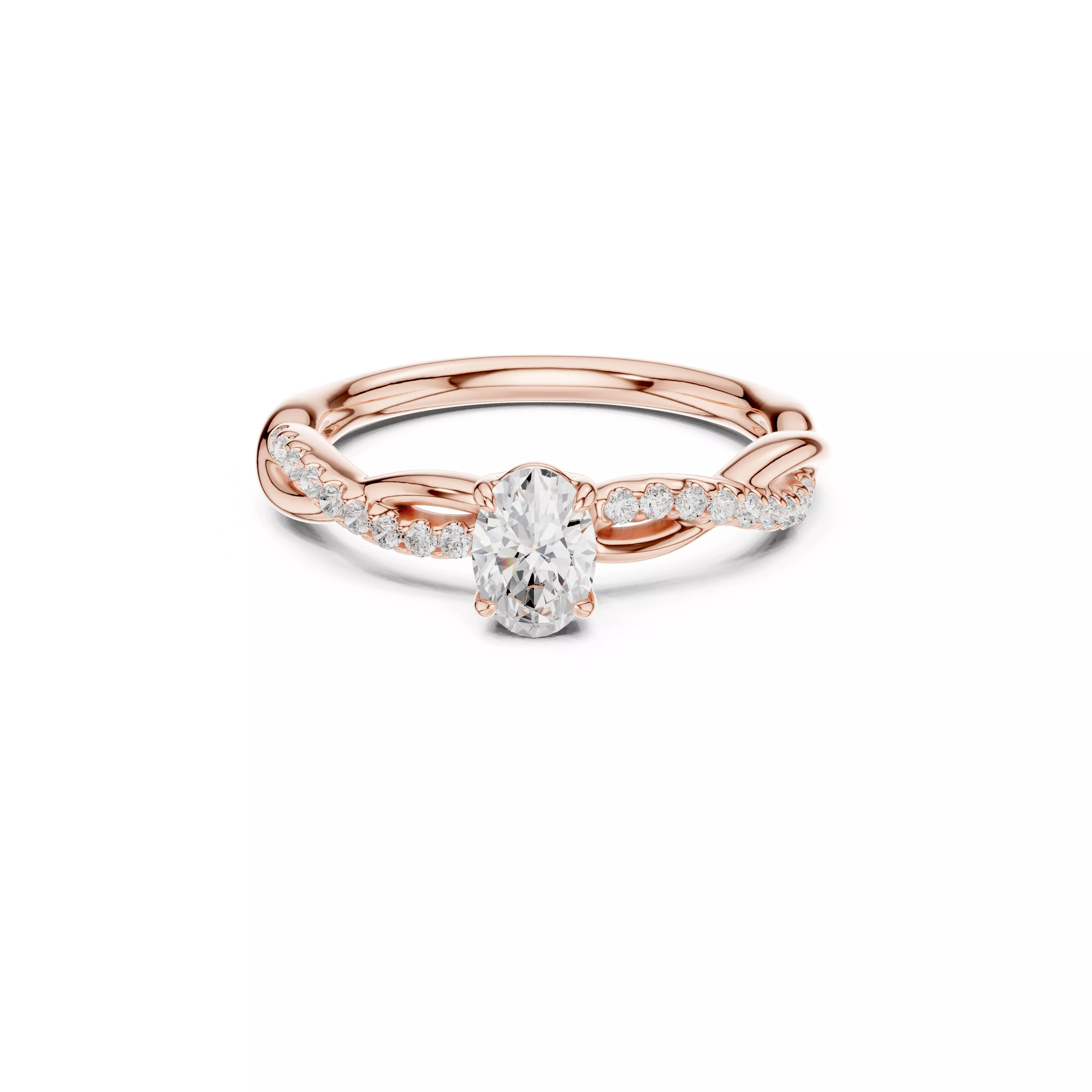 Buy Diamond Ring CAD Design STL 3DM Gold Ring Band R1669 3D print model