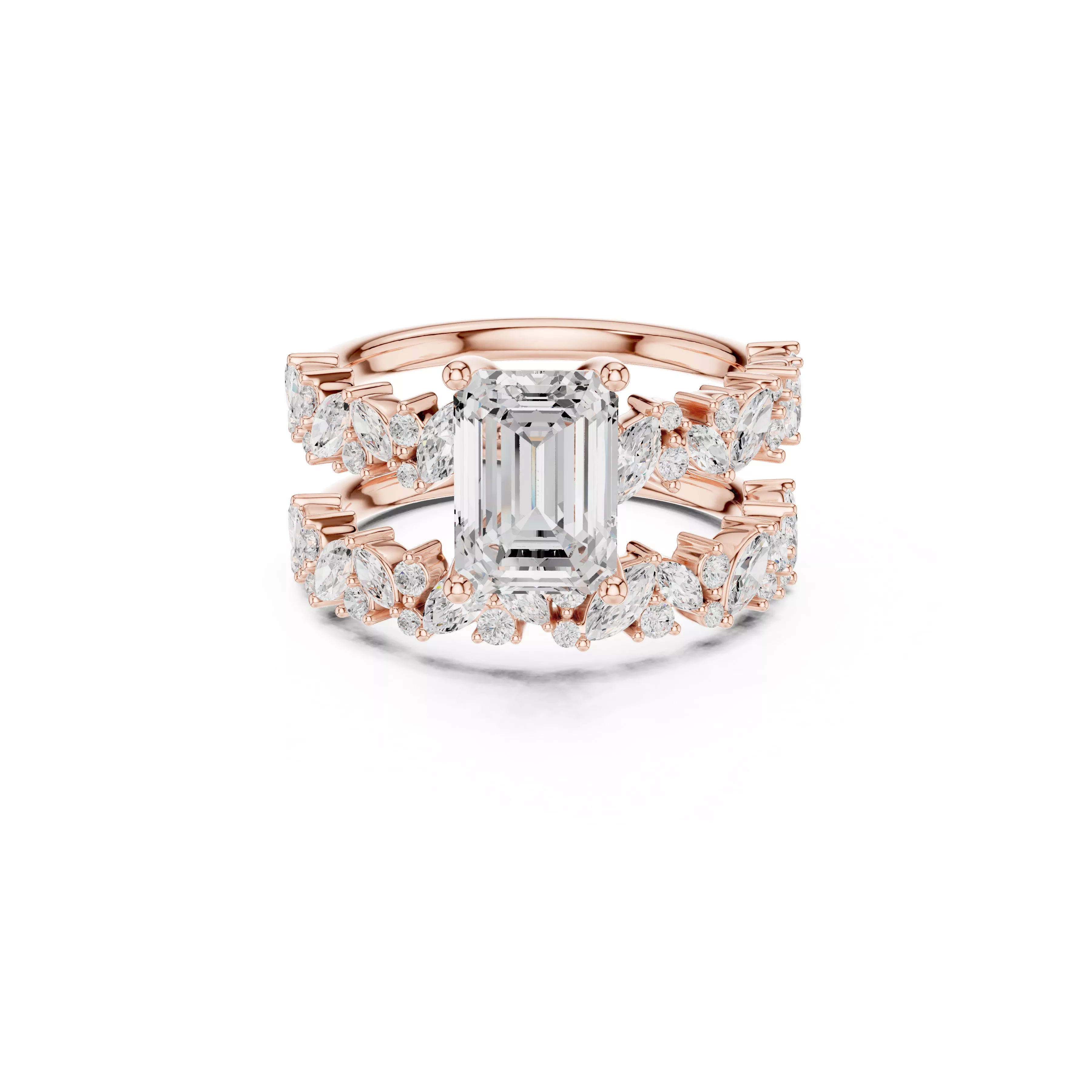 Buy Diamond Ring CAD Design STL 3DM Gold Ring Band R1658 3D print model