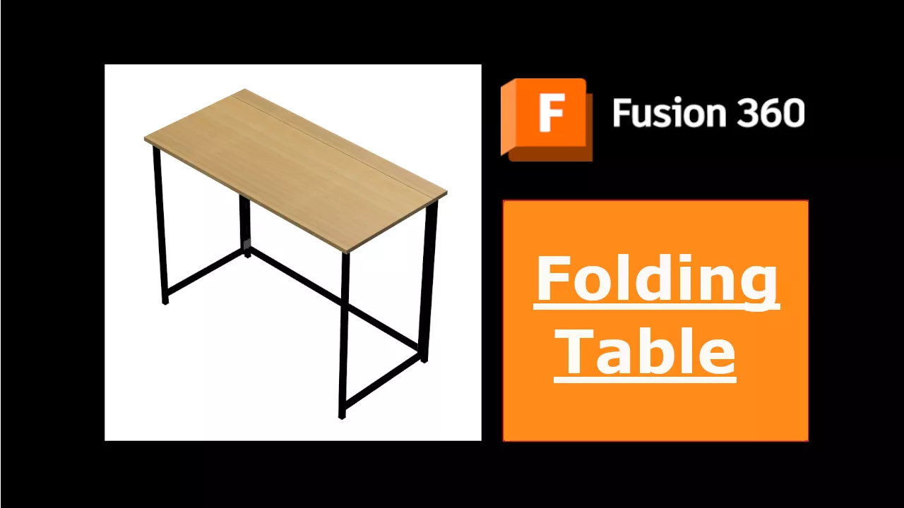 Folding table 3D print model