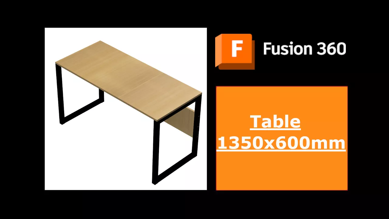 Table 1350x600 mm 3D print model